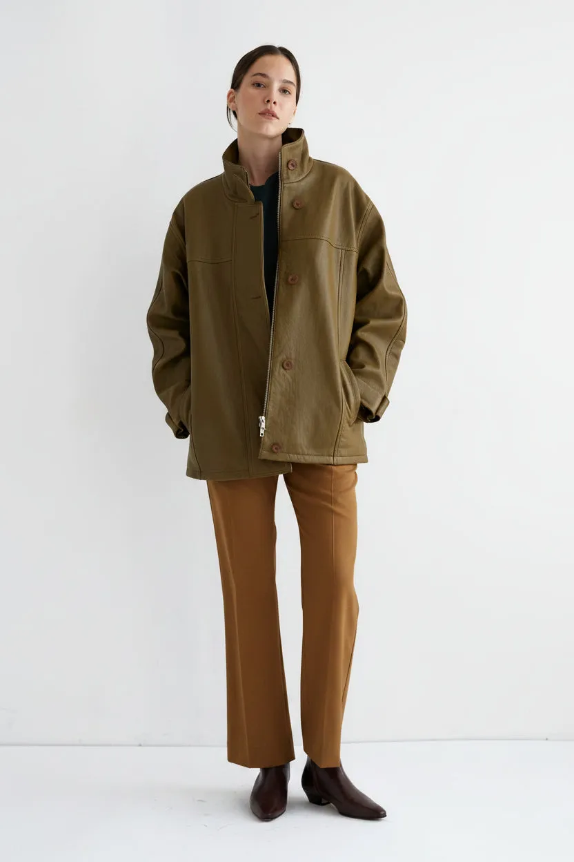 The Minimal Anorak Jacket in Olive sold by Jamie Haller product image thumbnail 4