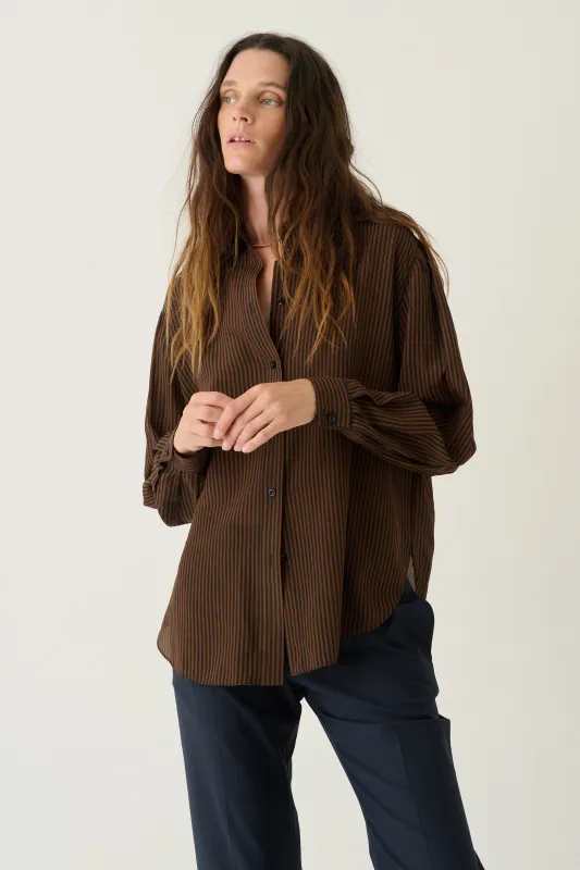 The Lucy Blouse in JH Signature Stripe made by Jamie Haller
