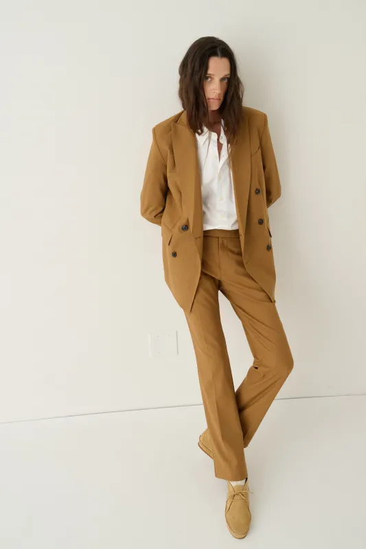The Tome Trouser in Mustard made by Jamie Haller