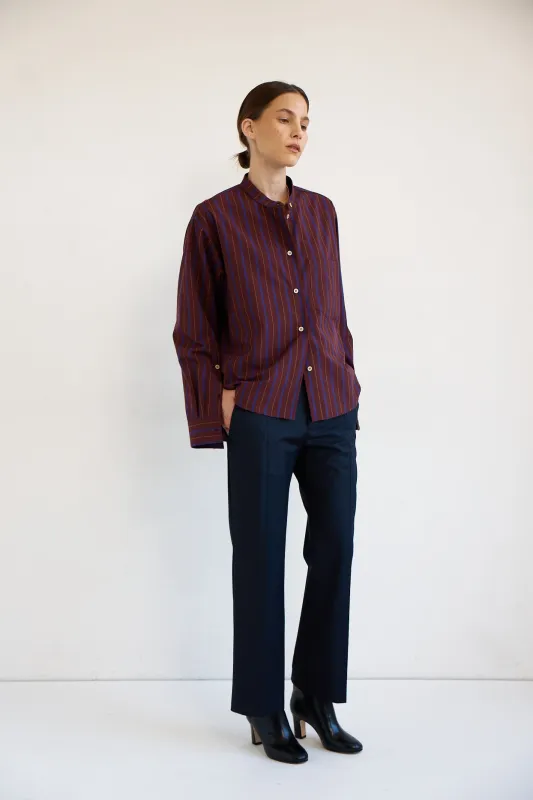The Tome Trouser in Navy made by Jamie Haller