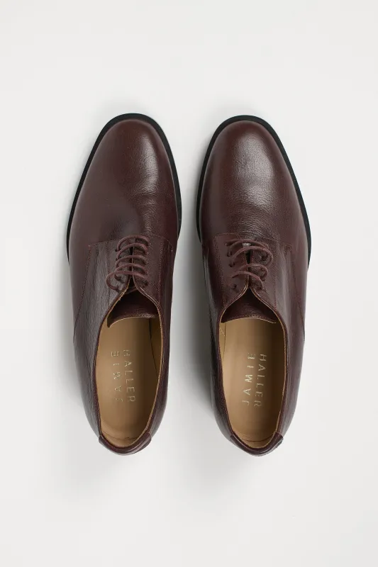 The Draper Oxford in Oxblood made by Jamie Haller
