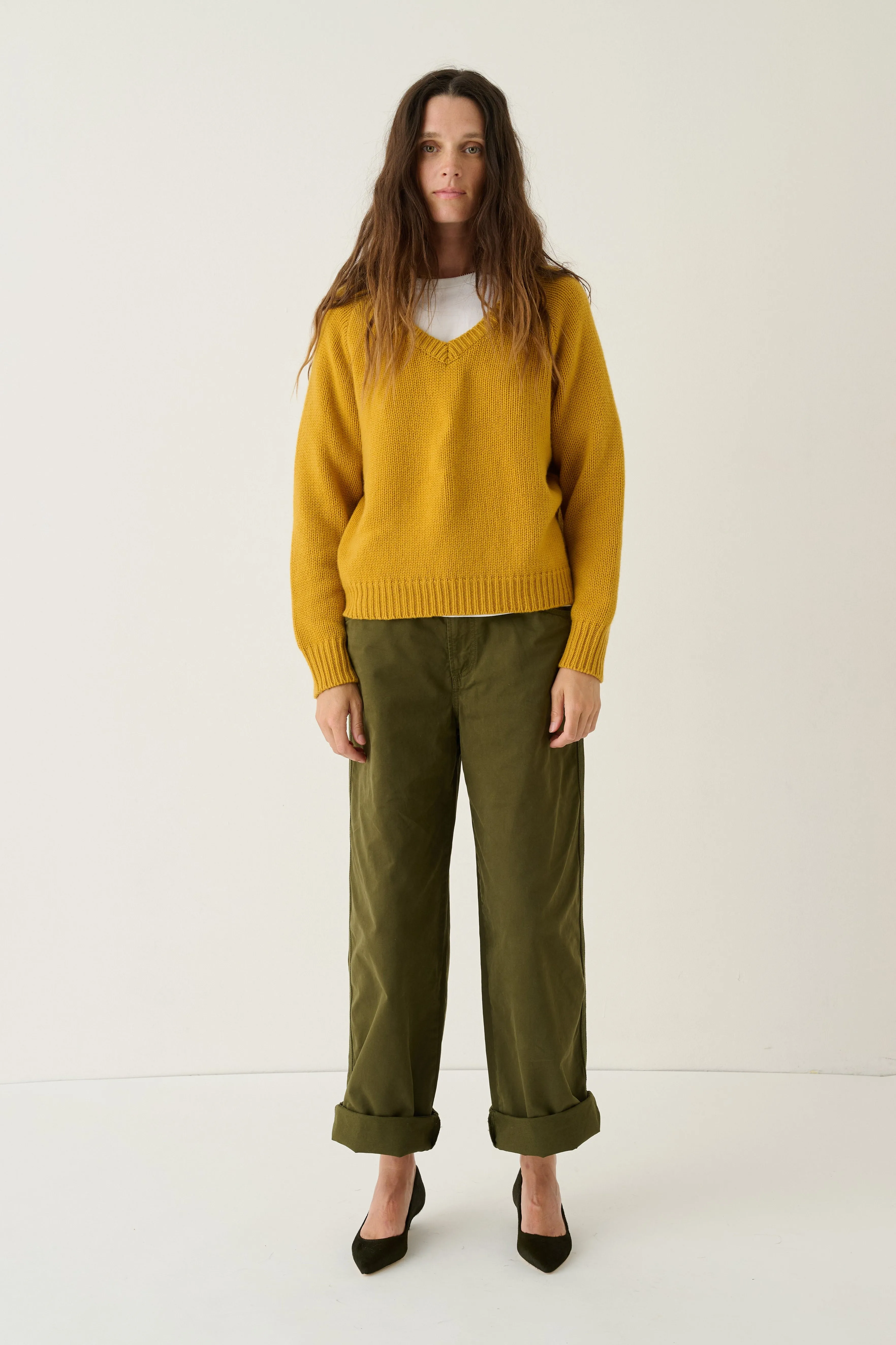 The V Fave in Amber sold by Jamie Haller product image thumbnail 2
