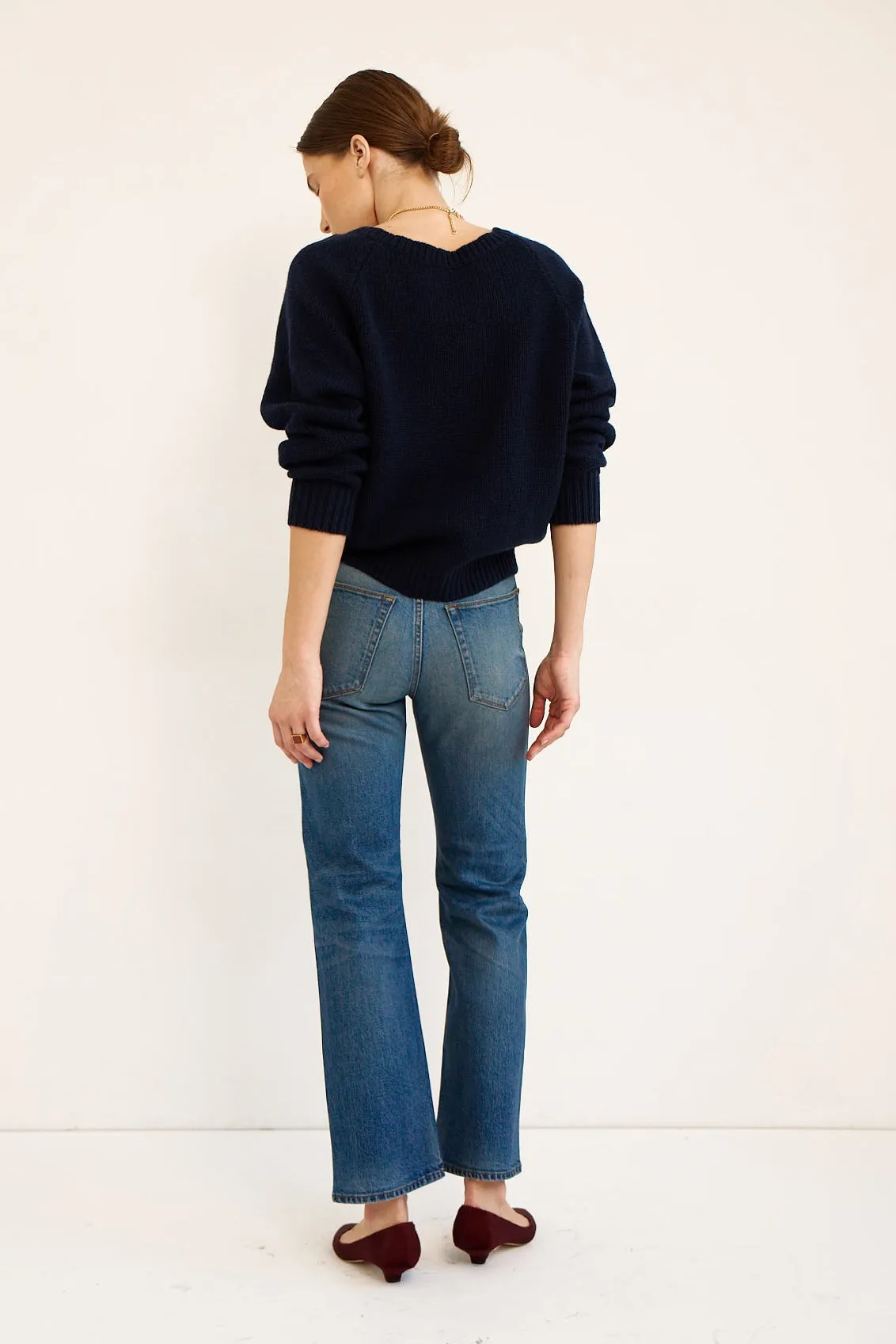 The V Fave in Navy sold by Jamie Haller product image thumbnail 4