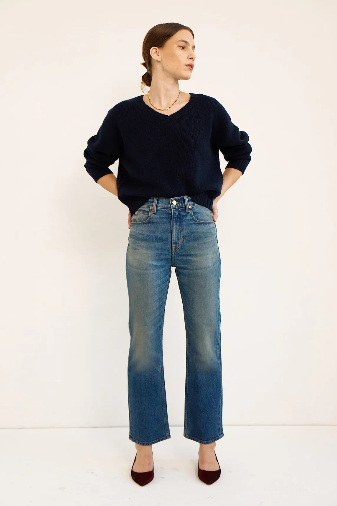 The V Fave in Navy sold by Jamie Haller product image thumbnail 3
