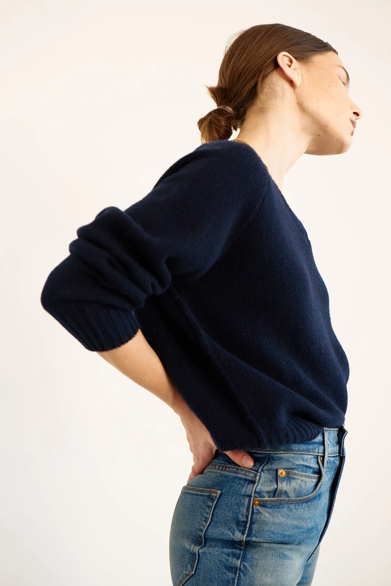 The V Fave in Navy sold by Jamie Haller product image thumbnail 2
