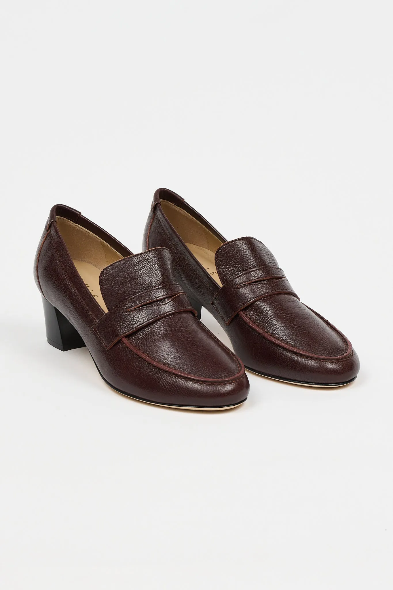 The Heeled Penny Loafer in Oxblood sold by Jamie Haller product image thumbnail 2