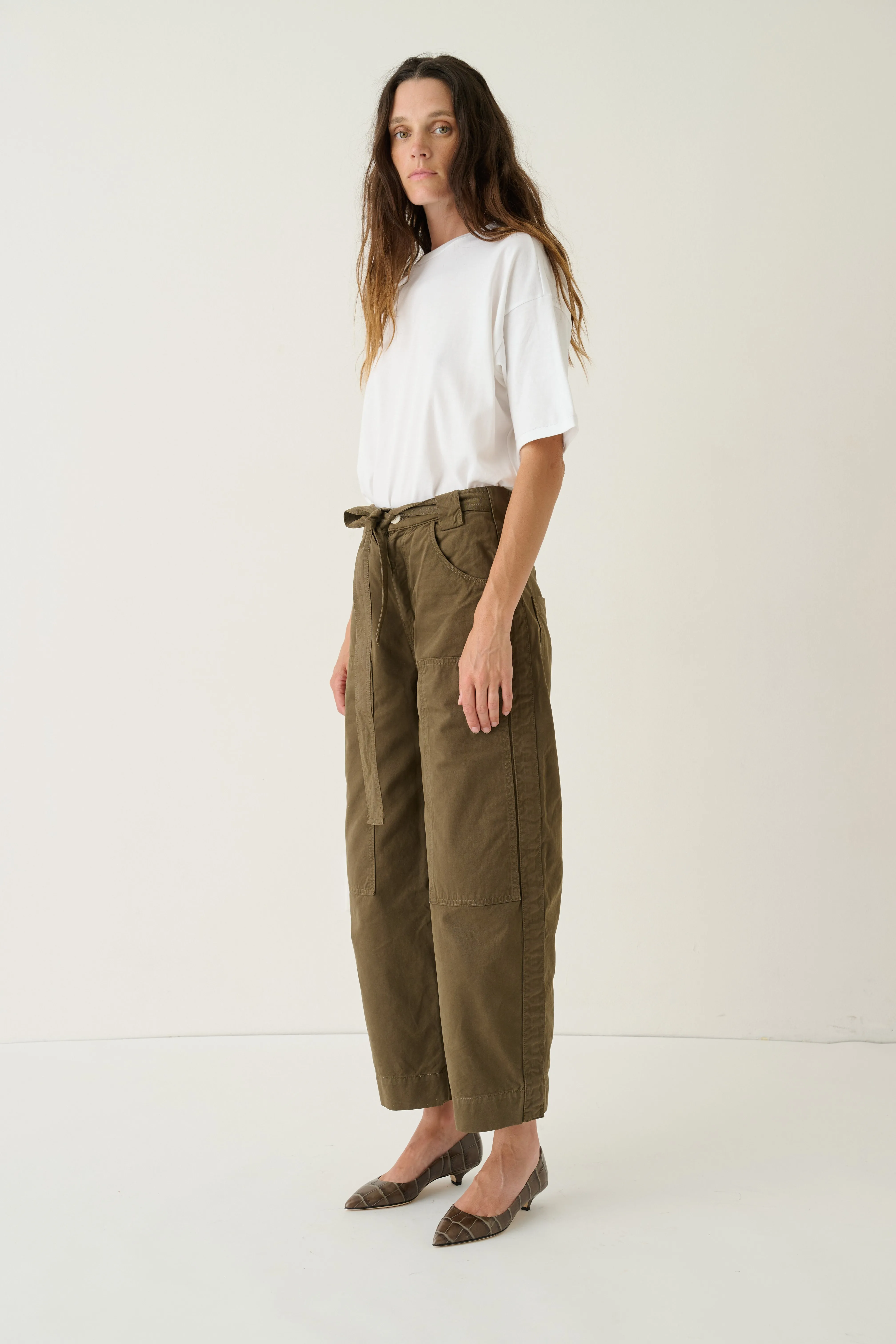 The Cotton Draped Tee in White sold by Jamie Haller product image thumbnail 4