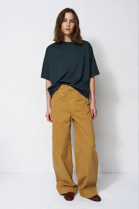 The Cotton Draped Tee in Jade made by Jamie Haller
