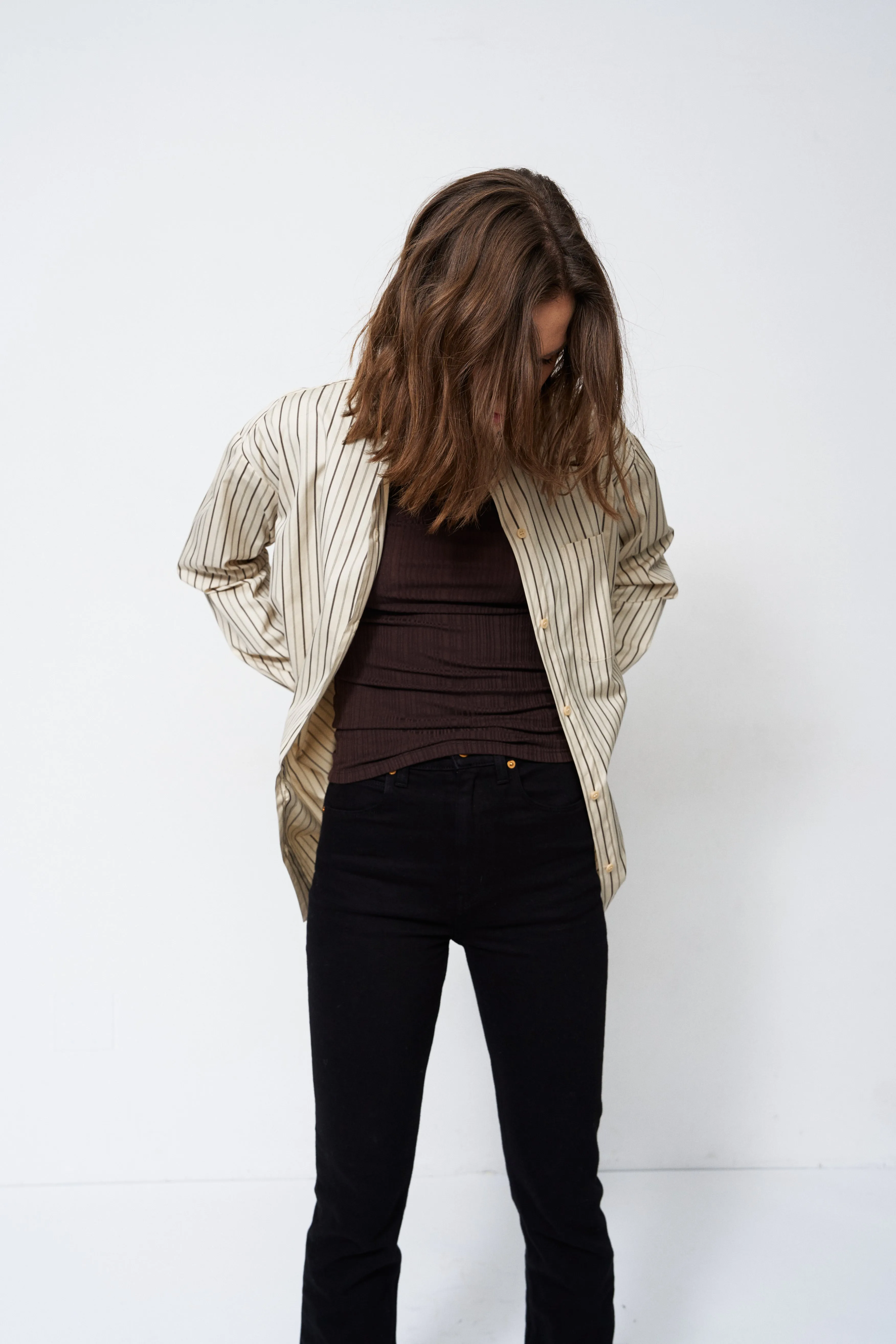 The Long Rib Tee in Cocoa sold by Jamie Haller product image thumbnail 4