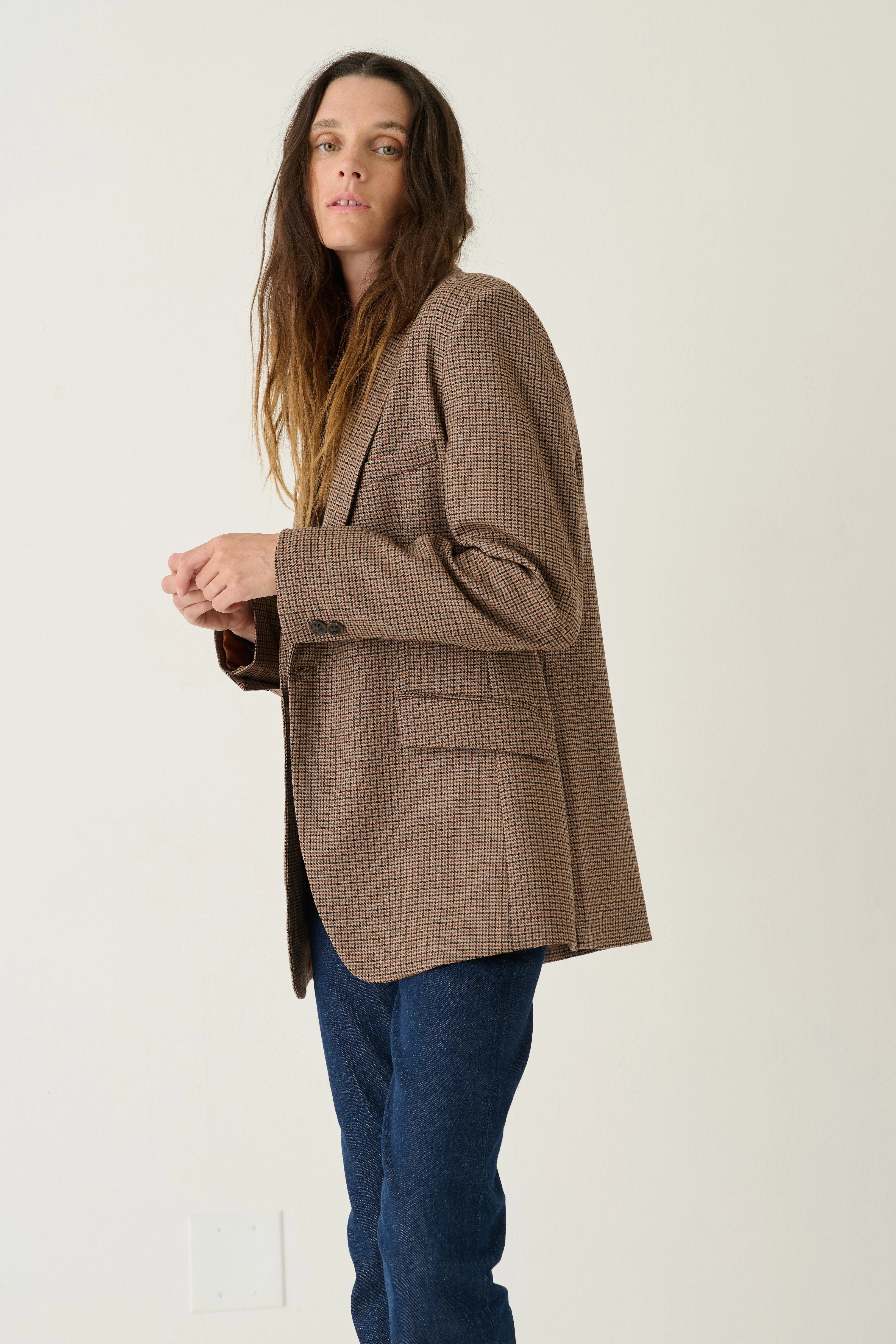 The Julius Blazer in Houndstooth sold by Jamie Haller product image thumbnail 4