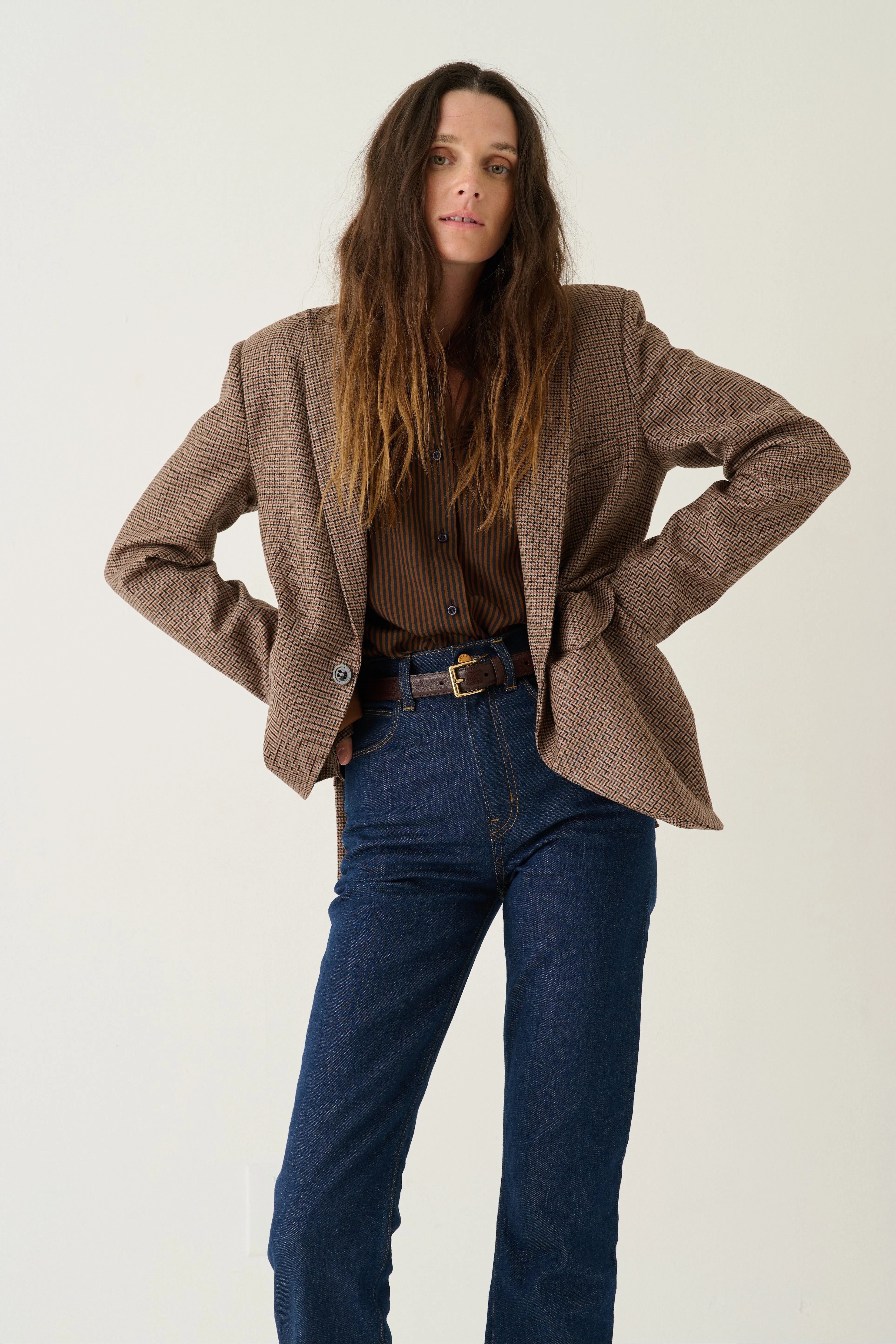 The Julius Blazer in Houndstooth sold by Jamie Haller product image thumbnail 2