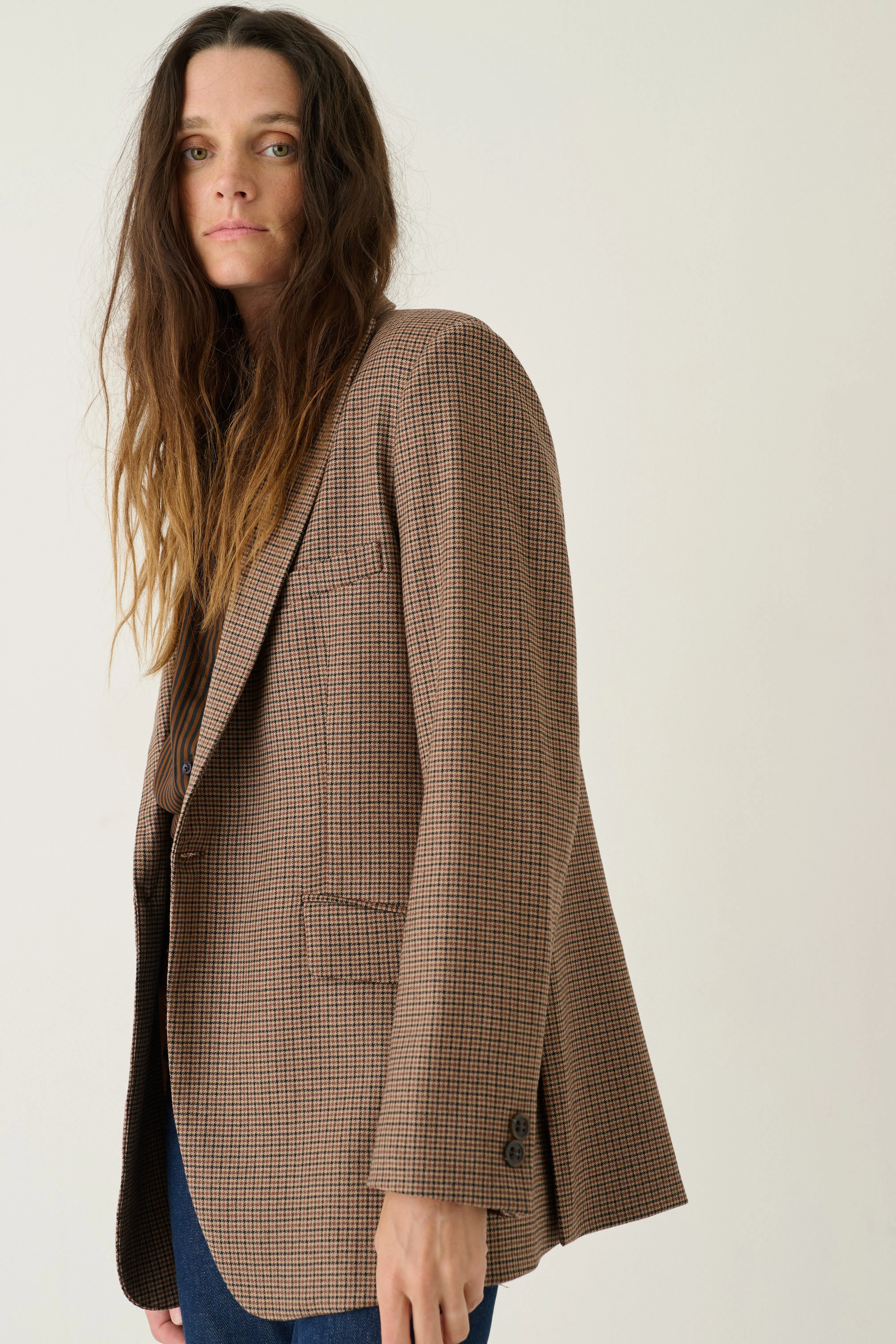 The Julius Blazer in Houndstooth sold by Jamie Haller product image thumbnail 5
