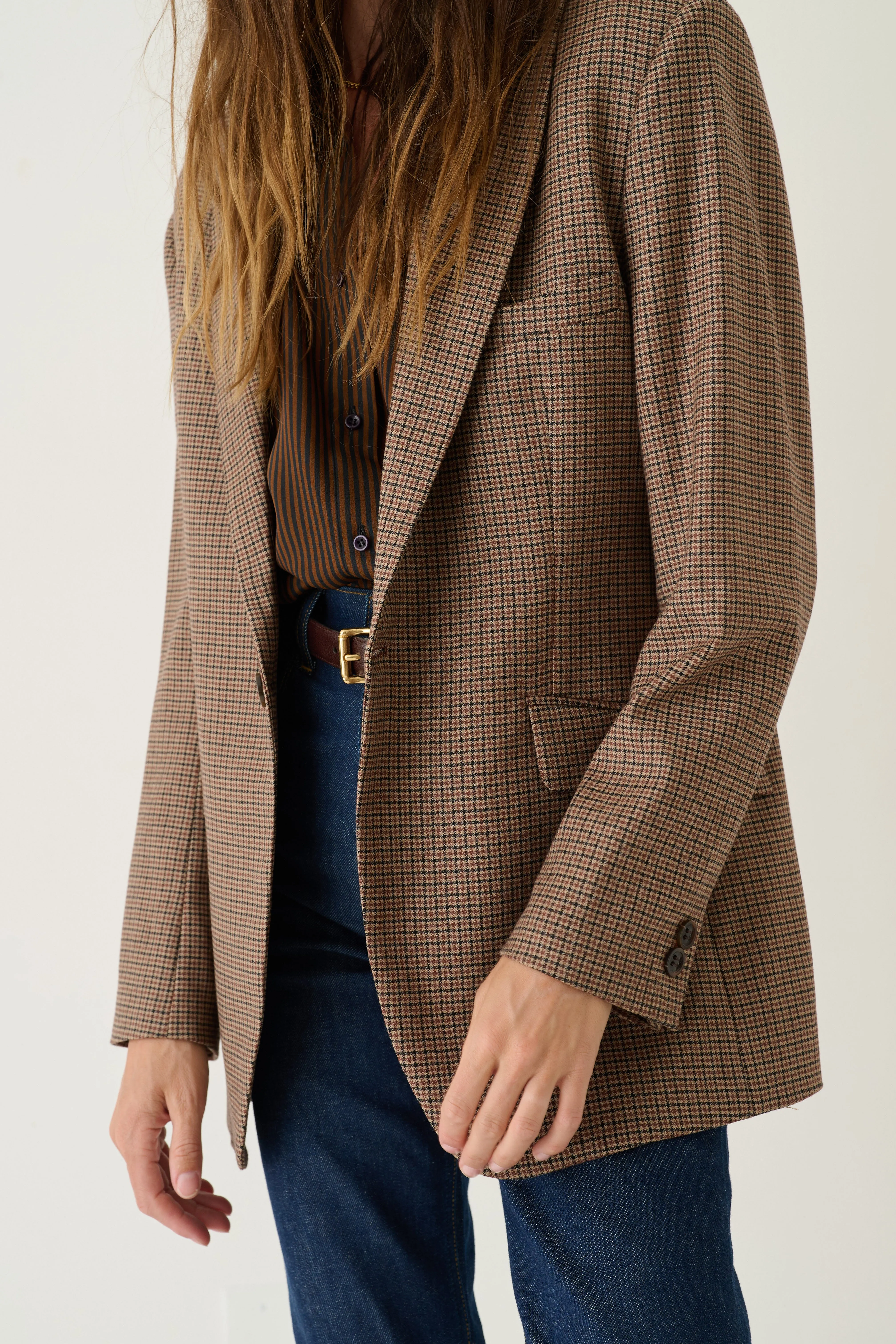 The Julius Blazer in Houndstooth sold by Jamie Haller product image thumbnail 3