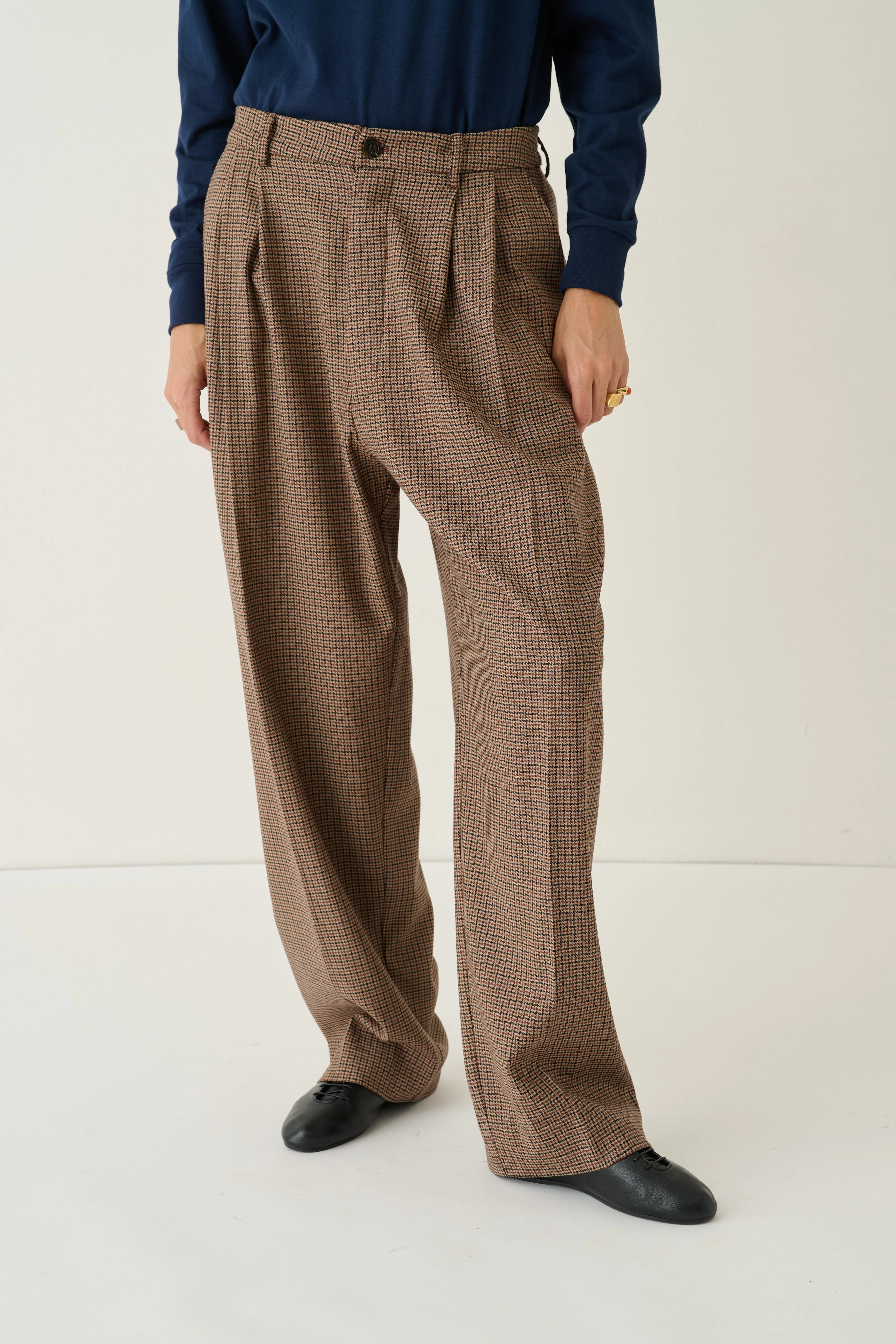 The Tapered Trouser in Houndstooth sold by Jamie Haller product image thumbnail 5