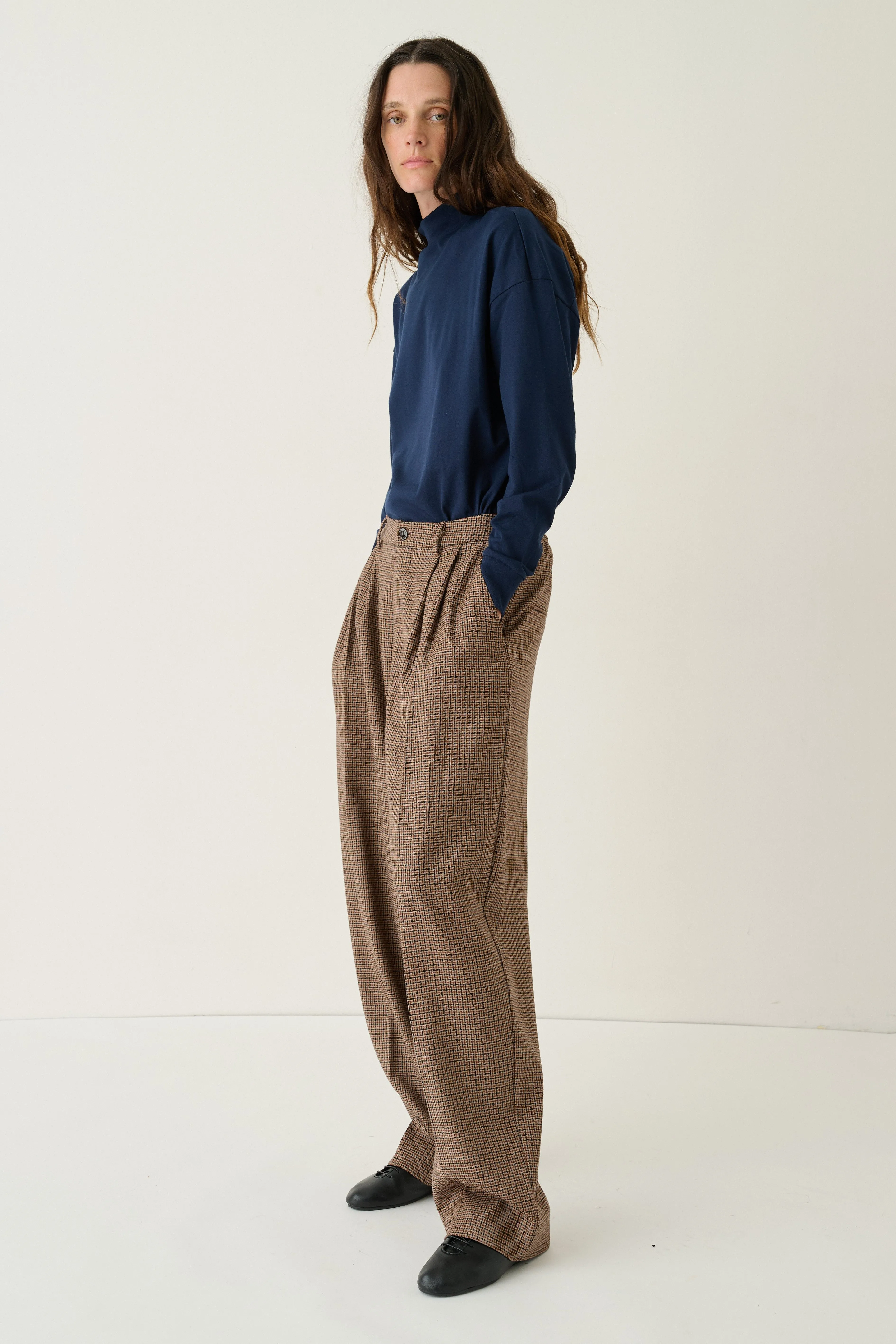 The Tapered Trouser in Houndstooth sold by Jamie Haller product image thumbnail 2