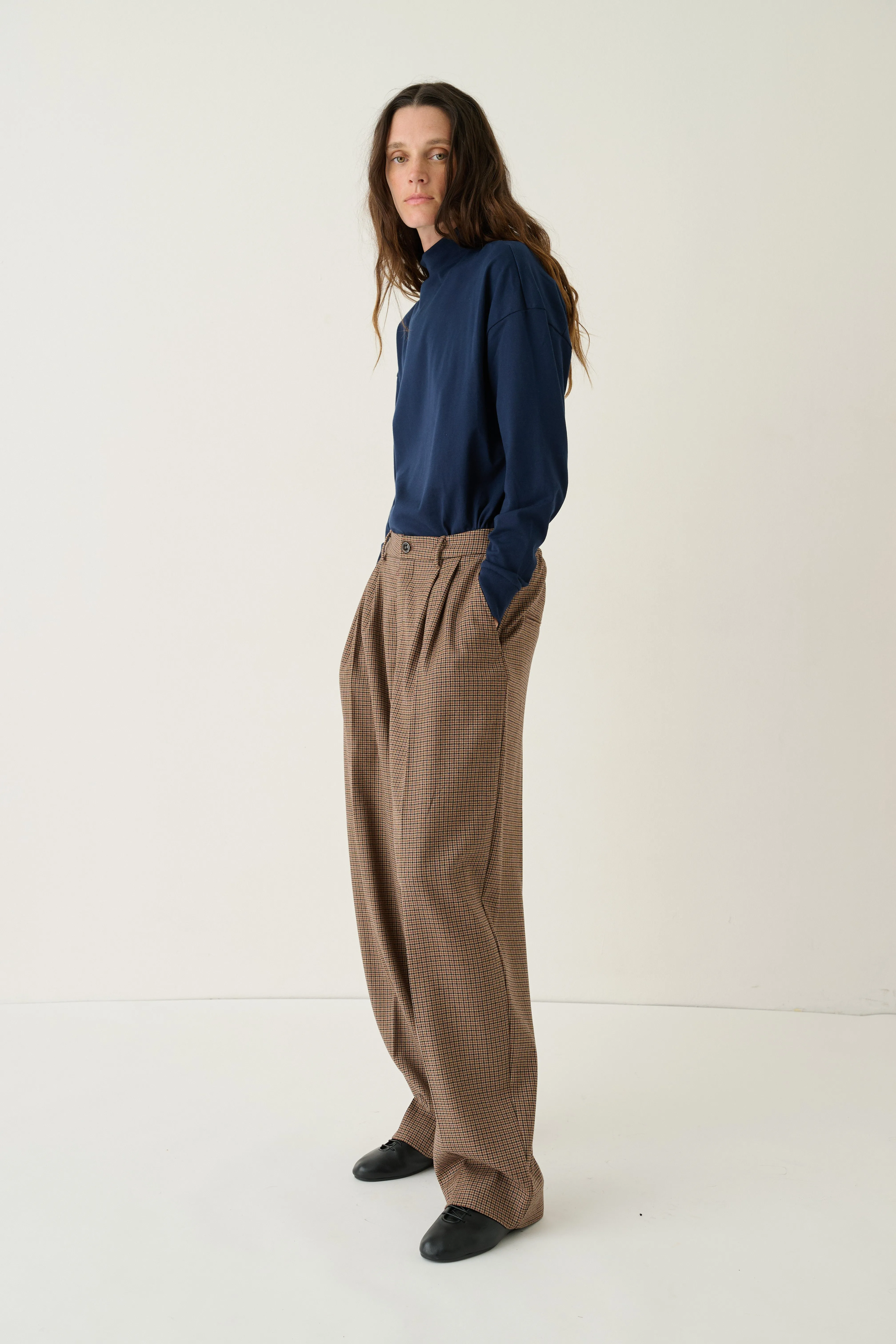 The Tapered Trouser in Houndstooth sold by Jamie Haller product image thumbnail 4