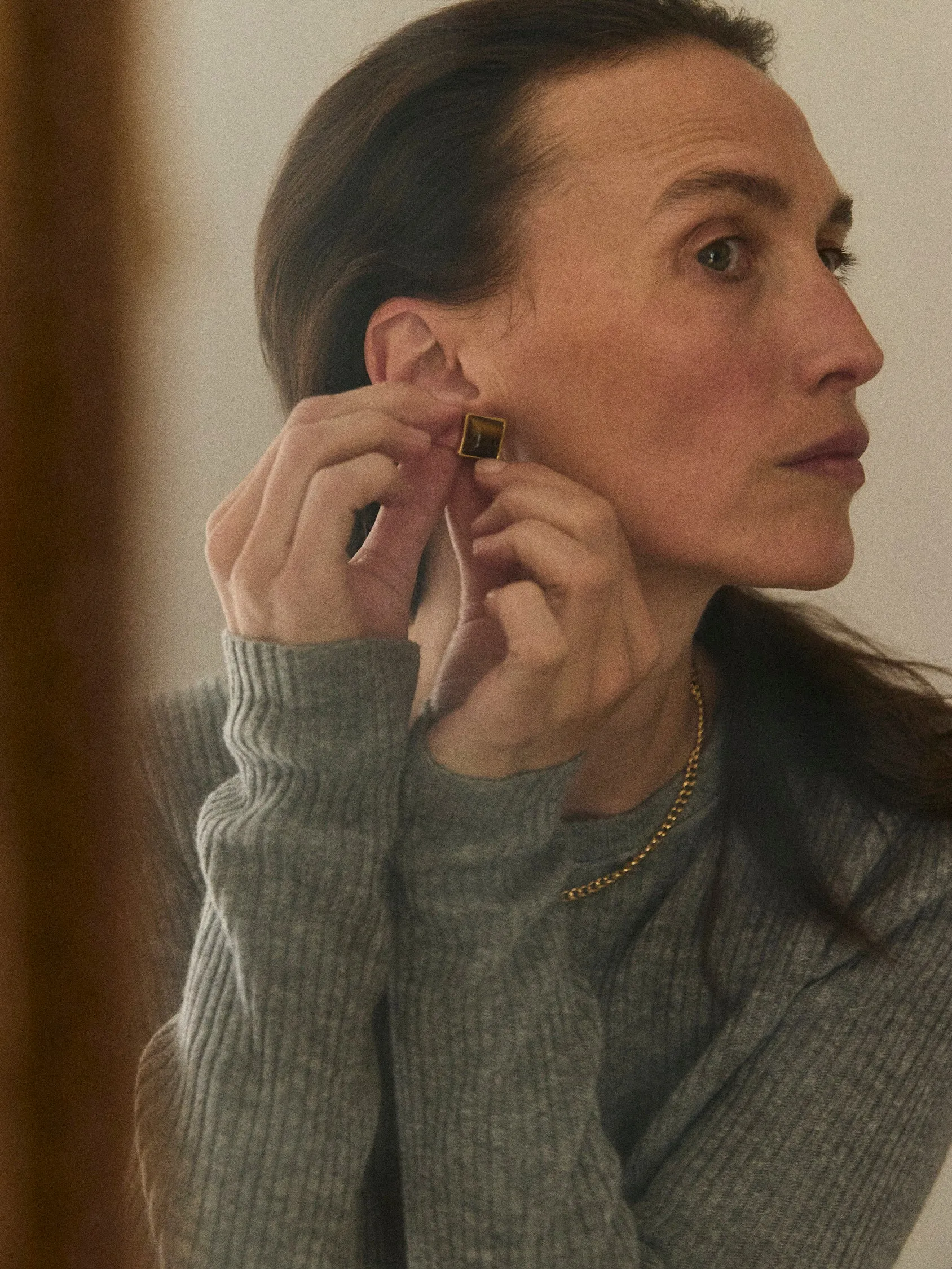 The Rib Slim Sweater in Graphite sold by Jamie Haller product image thumbnail 2