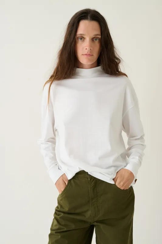 The Hockey Tee in White made by Jamie Haller