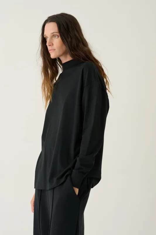 The Hockey Tee in Black made by Jamie Haller