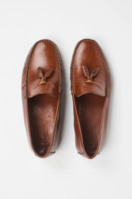 The Tasselo Moc Loafer in Brown made by Jamie Haller