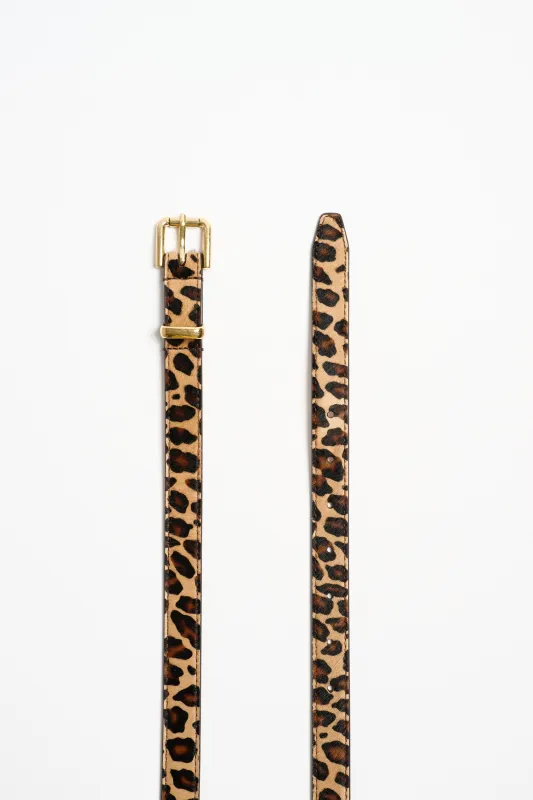 The Slim Bar Belt in Leopard made by Jamie Haller