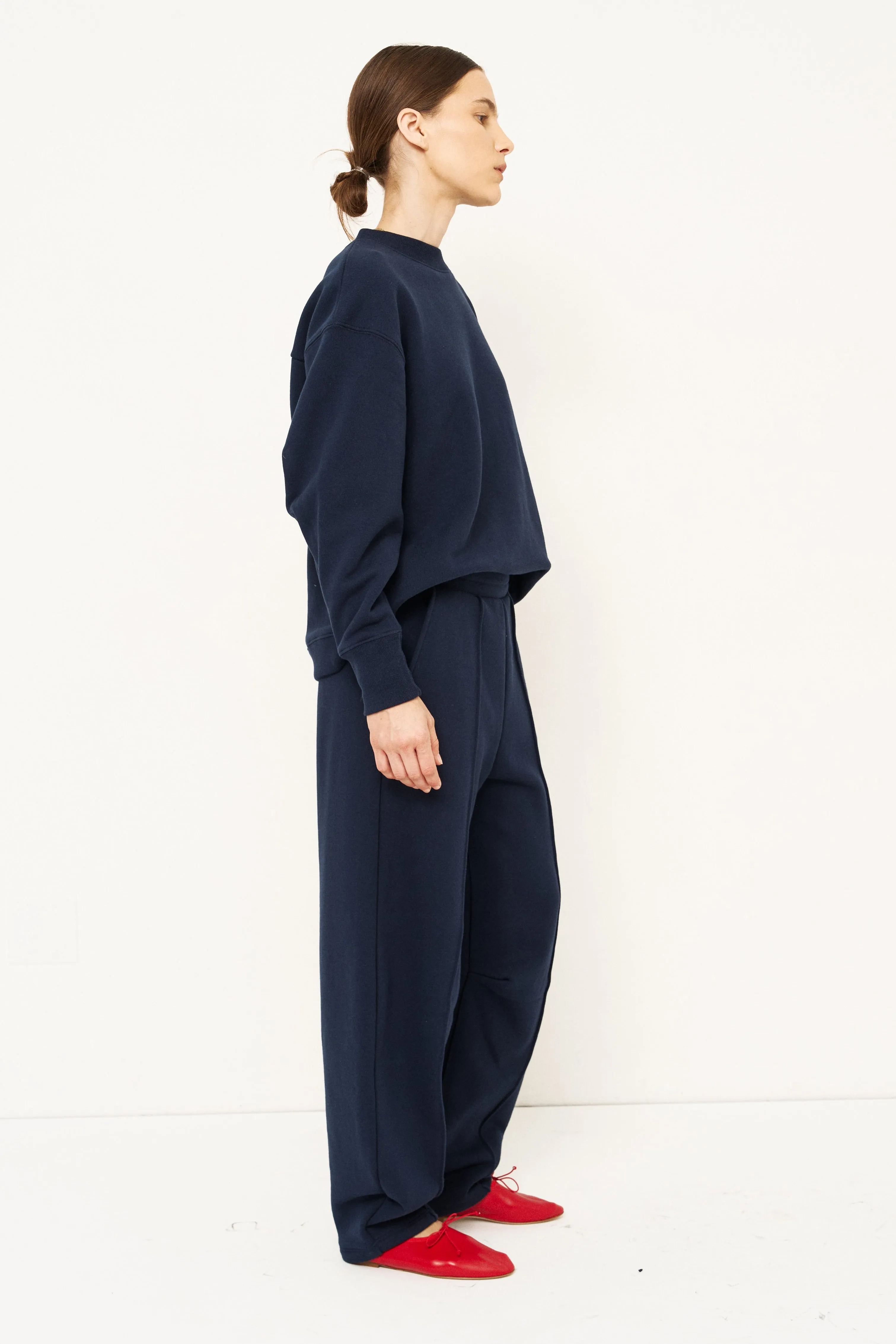 The Baggy Crew Sweatshirt in Navy sold by Jamie Haller product image thumbnail 4
