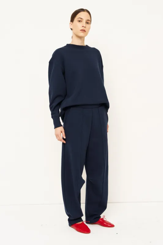 The Baggy Crew Sweatshirt in Navy made by Jamie Haller