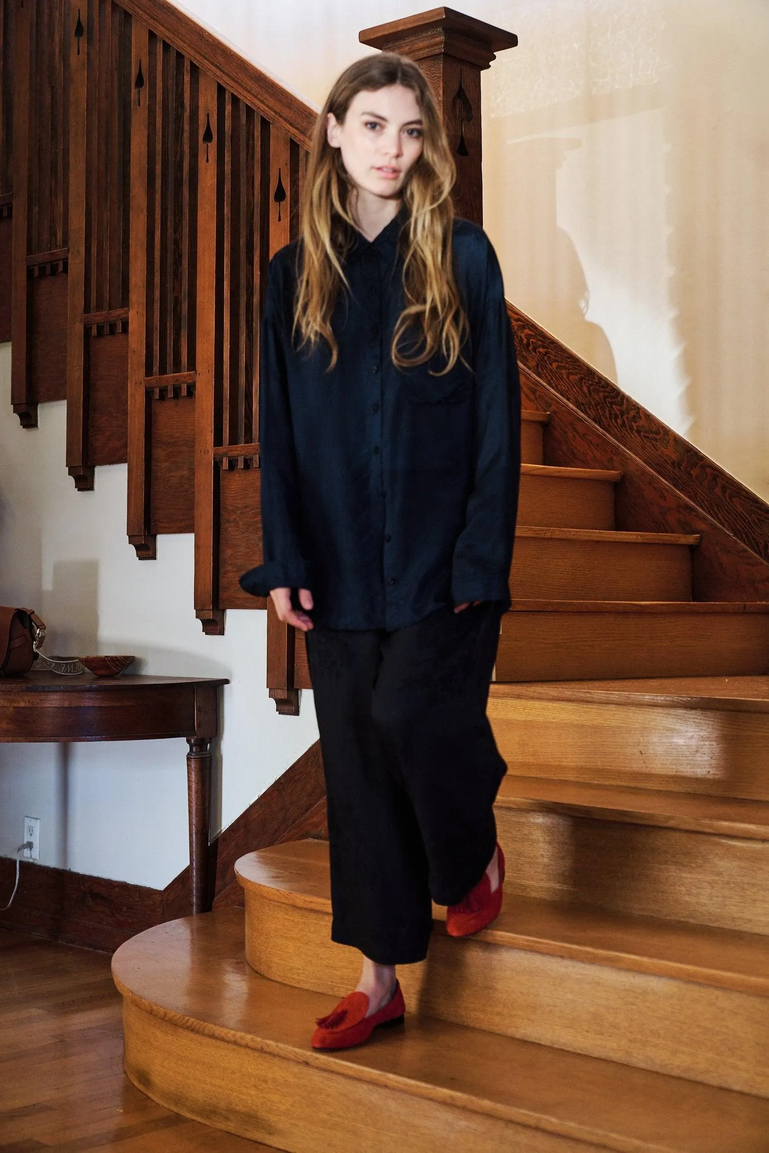 The Belgian Tassel in Ruby Suede sold by Jamie Haller product image thumbnail 3