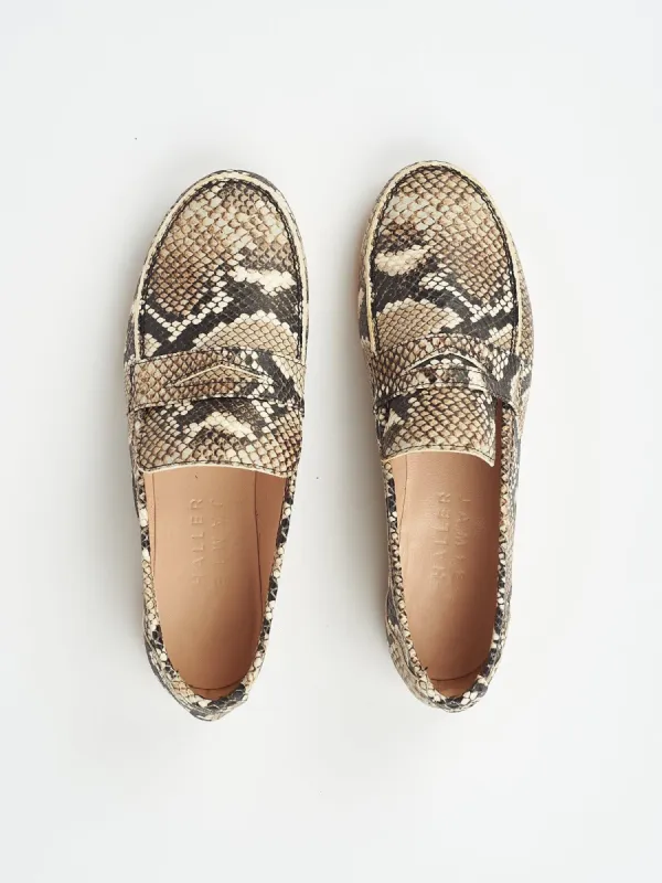 The Penny Loafer in Python sold by Jamie Haller