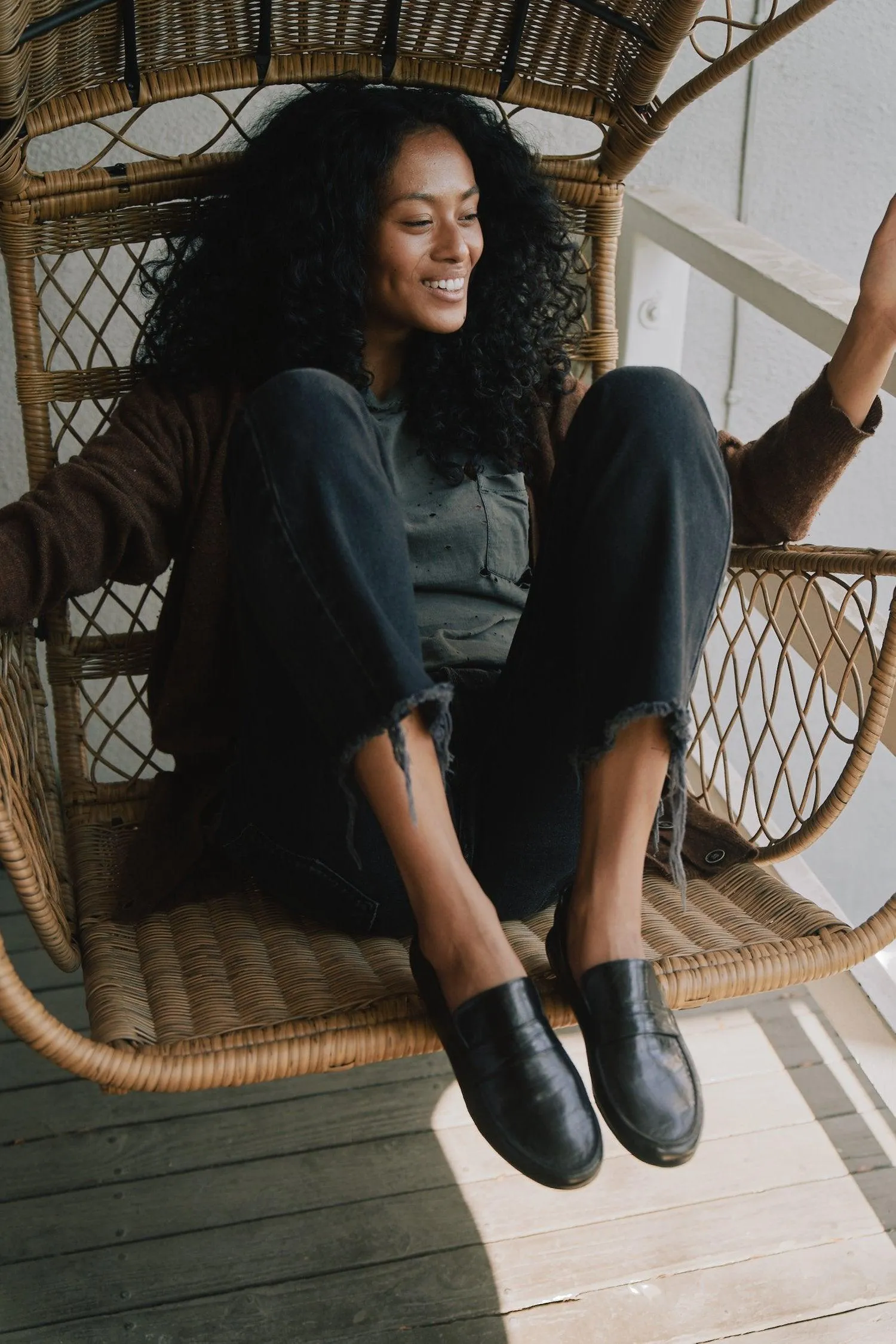 The Penny Loafer in Black sold by Jamie Haller product image thumbnail 2