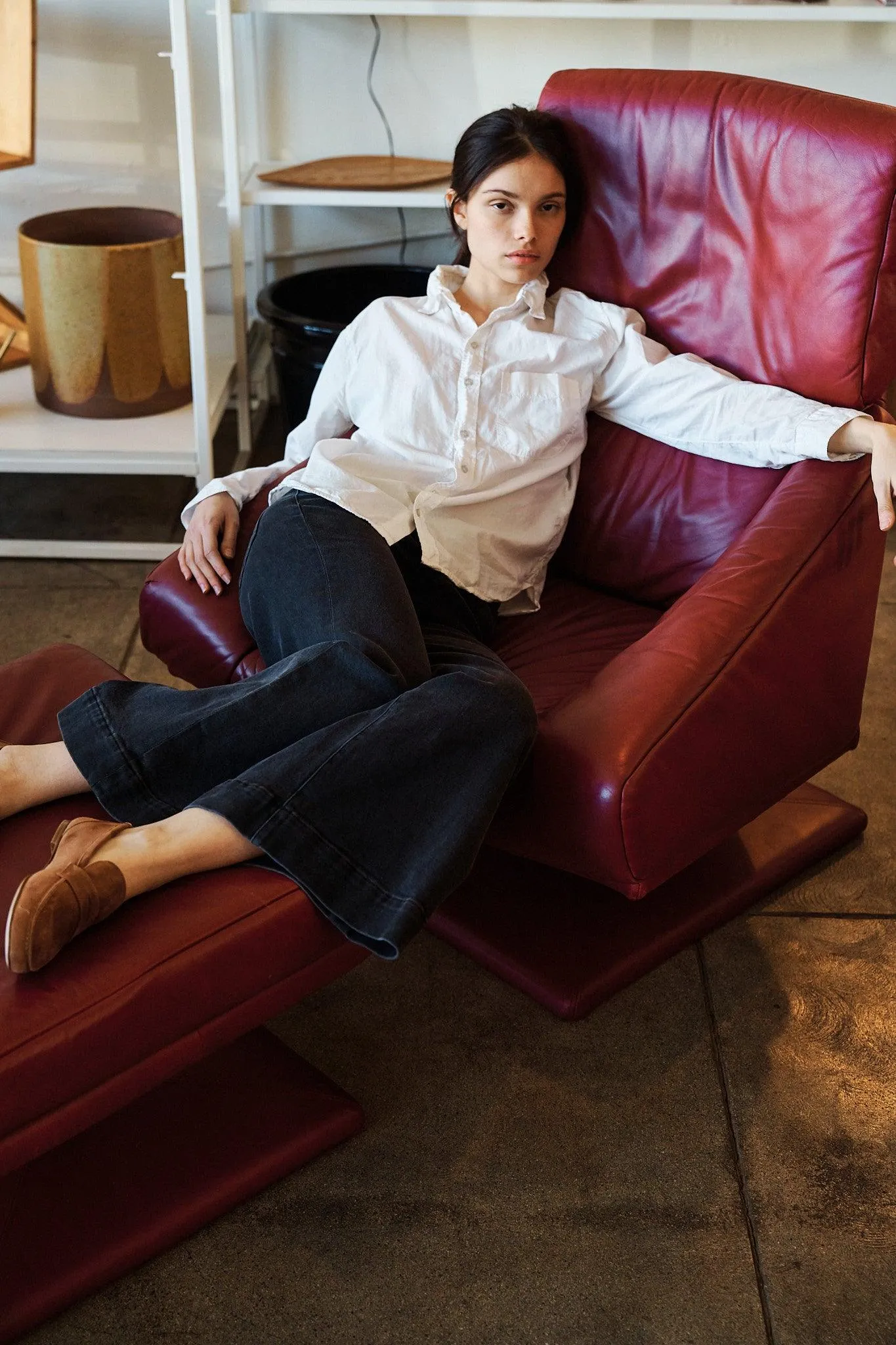 The Penny Loafer in Chocolate Suede sold by Jamie Haller product image thumbnail 5