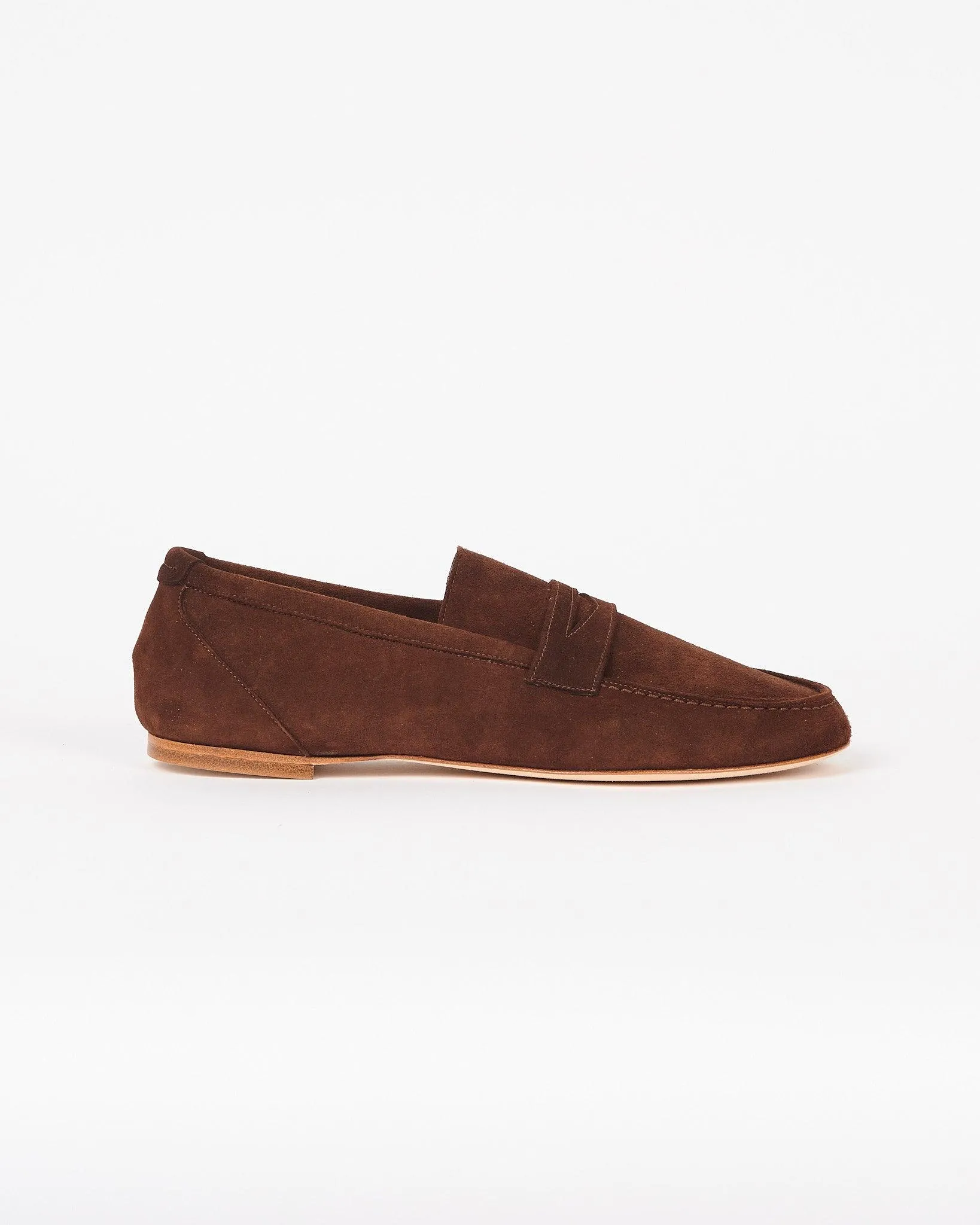 The Penny Loafer in Chocolate Suede sold by Jamie Haller product image thumbnail 4
