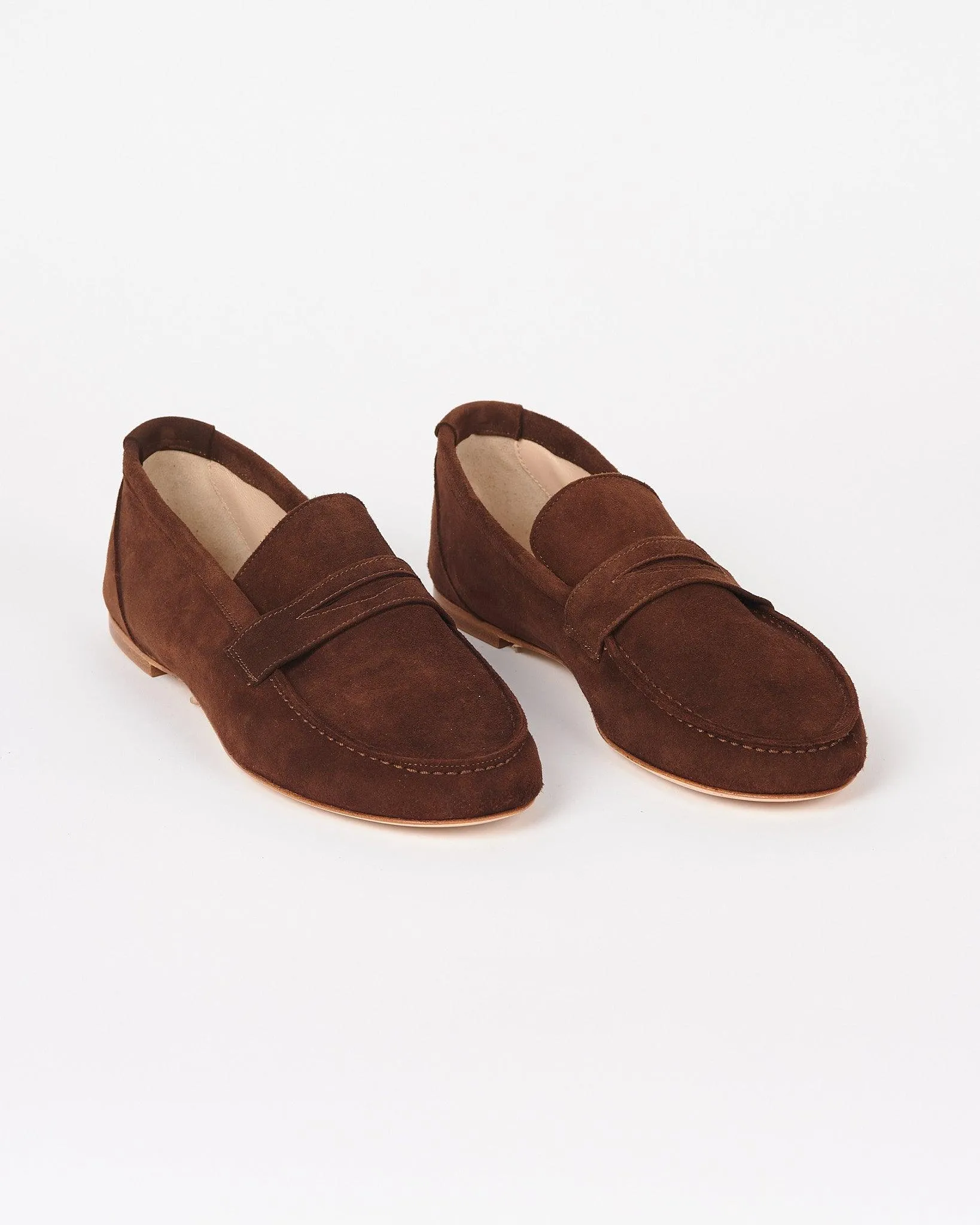 The Penny Loafer in Chocolate Suede sold by Jamie Haller product image thumbnail 3