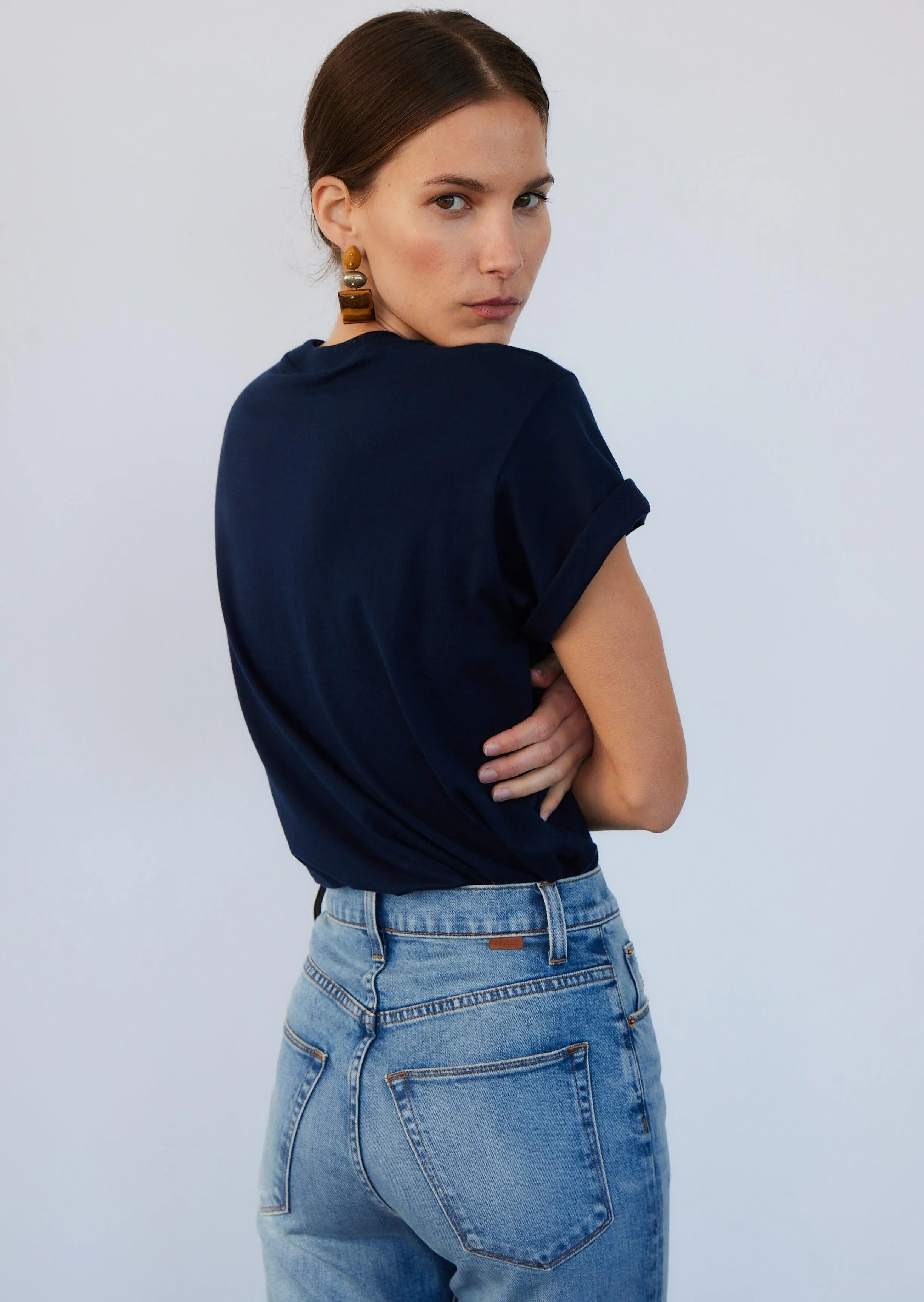 The Chameleon Tee in Navy sold by Jamie Haller