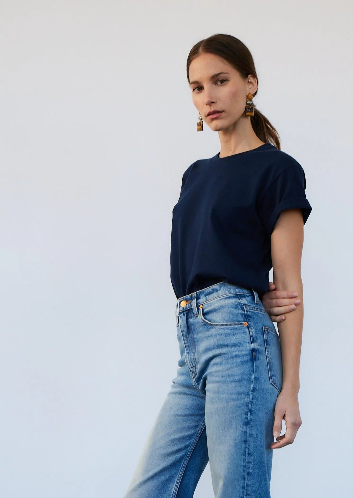 The Chameleon Tee in Navy sold by Jamie Haller product image thumbnail 5