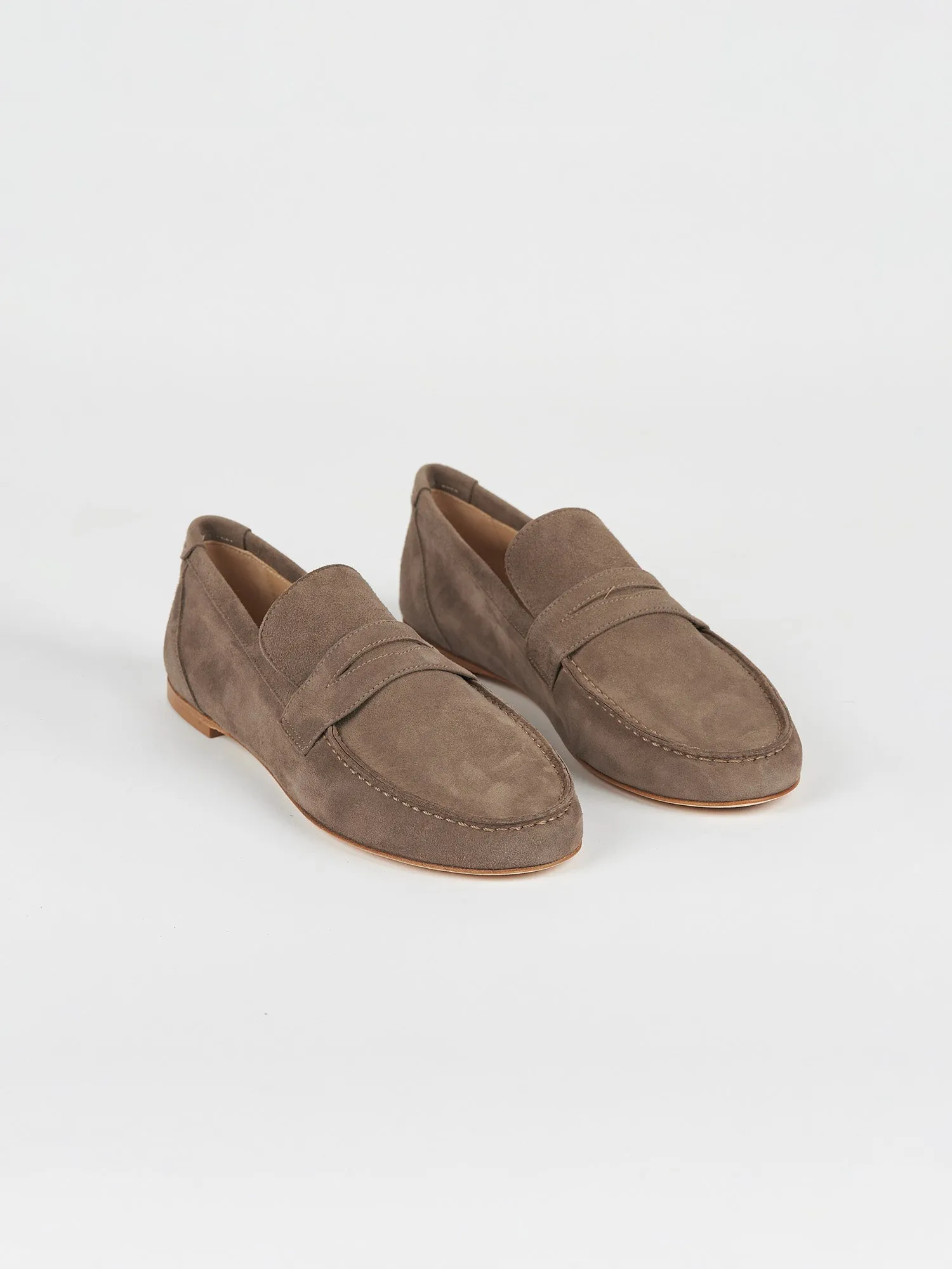 The Penny Loafer in Taupe Suede sold by Jamie Haller product image thumbnail 4
