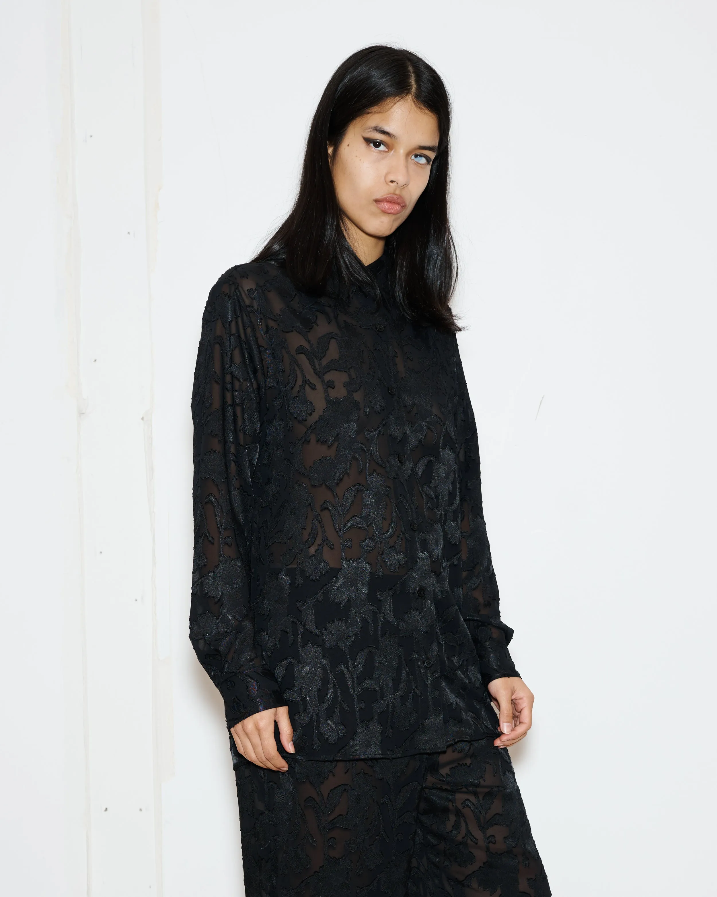 Puppet Button Down Shirt in Black sold by Puppets and Puppets product image thumbnail 2