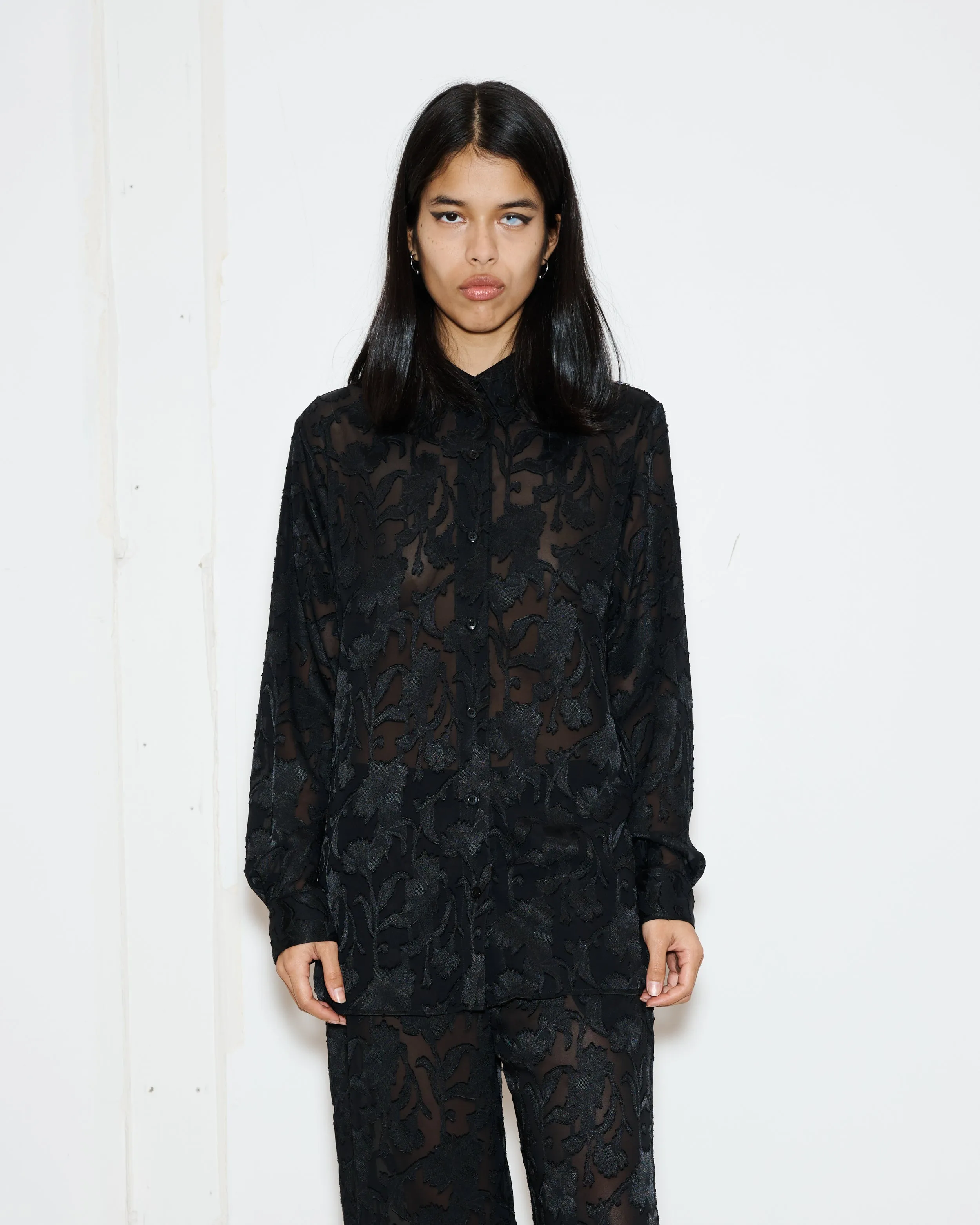 Puppet Button Down Shirt in Black sold by Puppets and Puppets