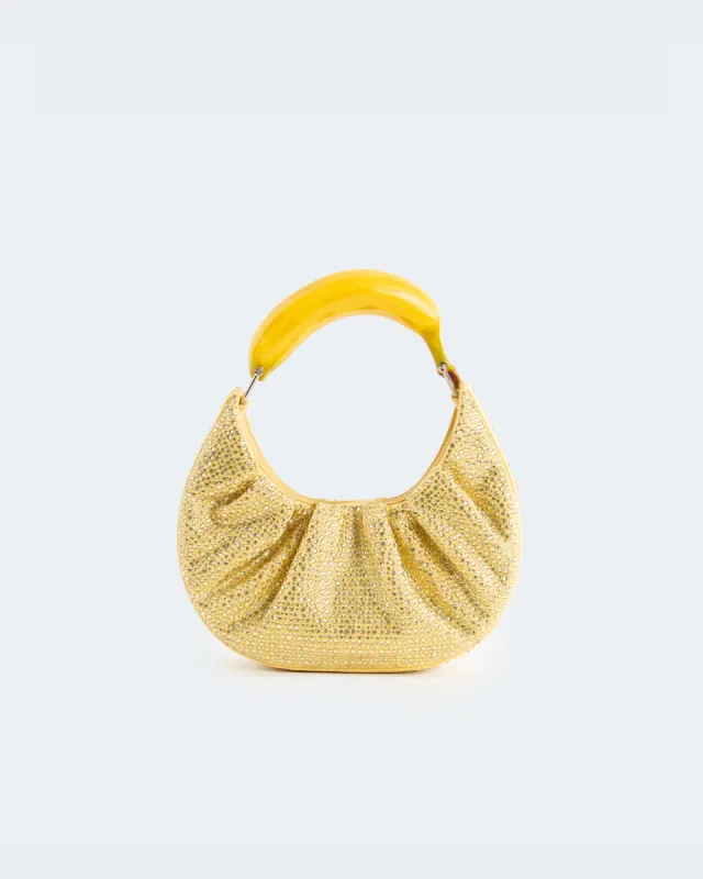 Rhinestone Banana Hobo sold by Puppets and Puppets
