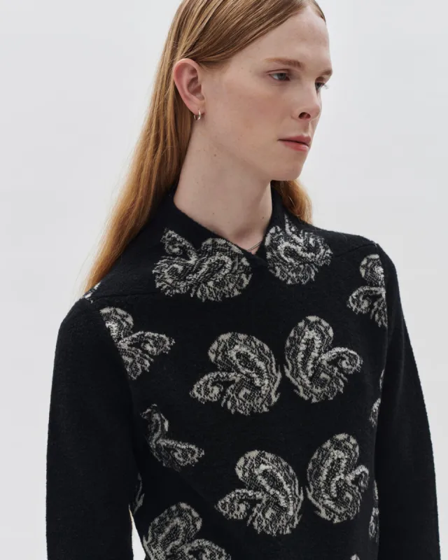 Lena Paisley Jacquard Sweater made by Puppets and Puppets