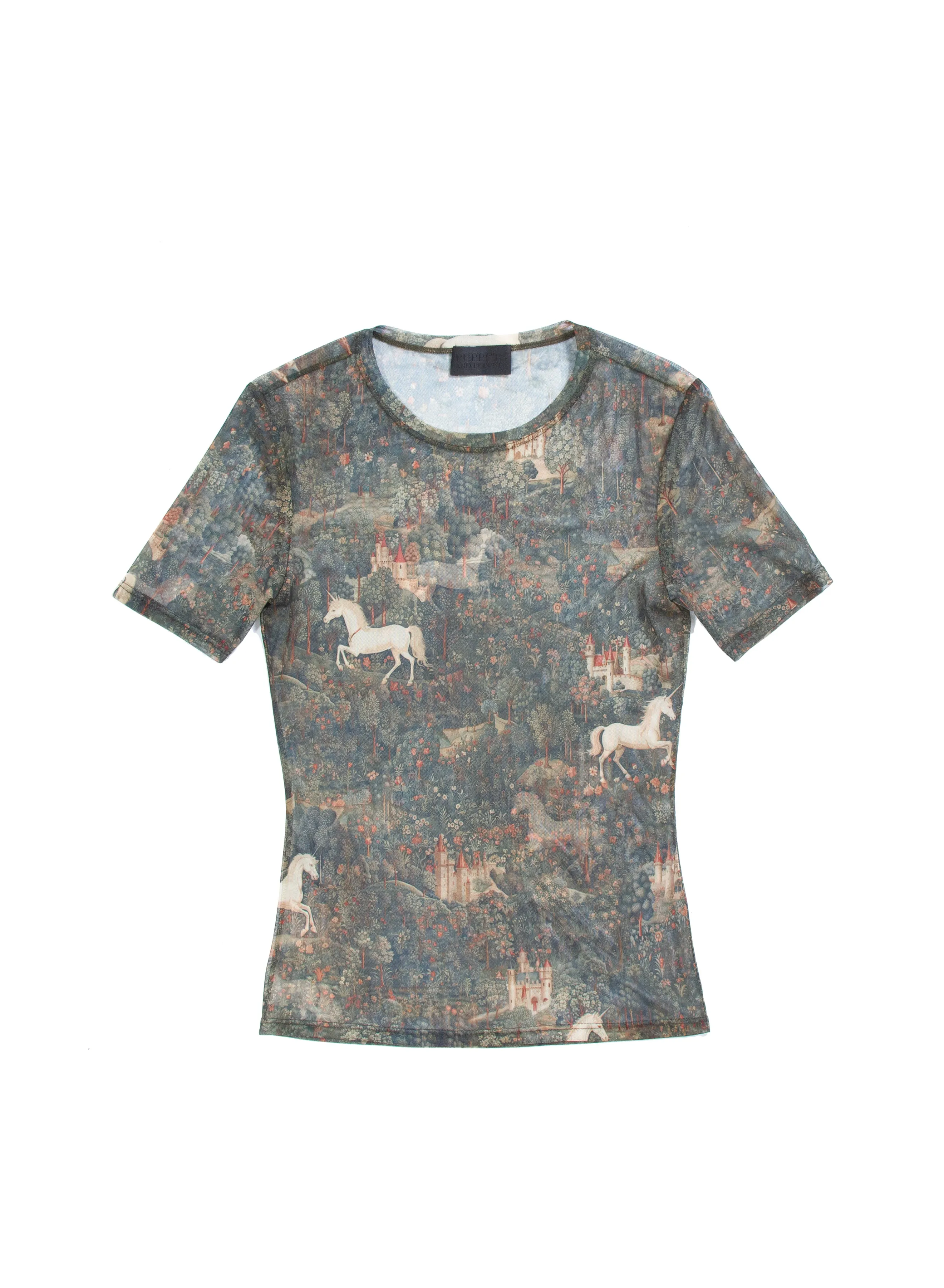 Mesh T-shirt in Unicorns sold by Puppets and Puppets product image thumbnail 4