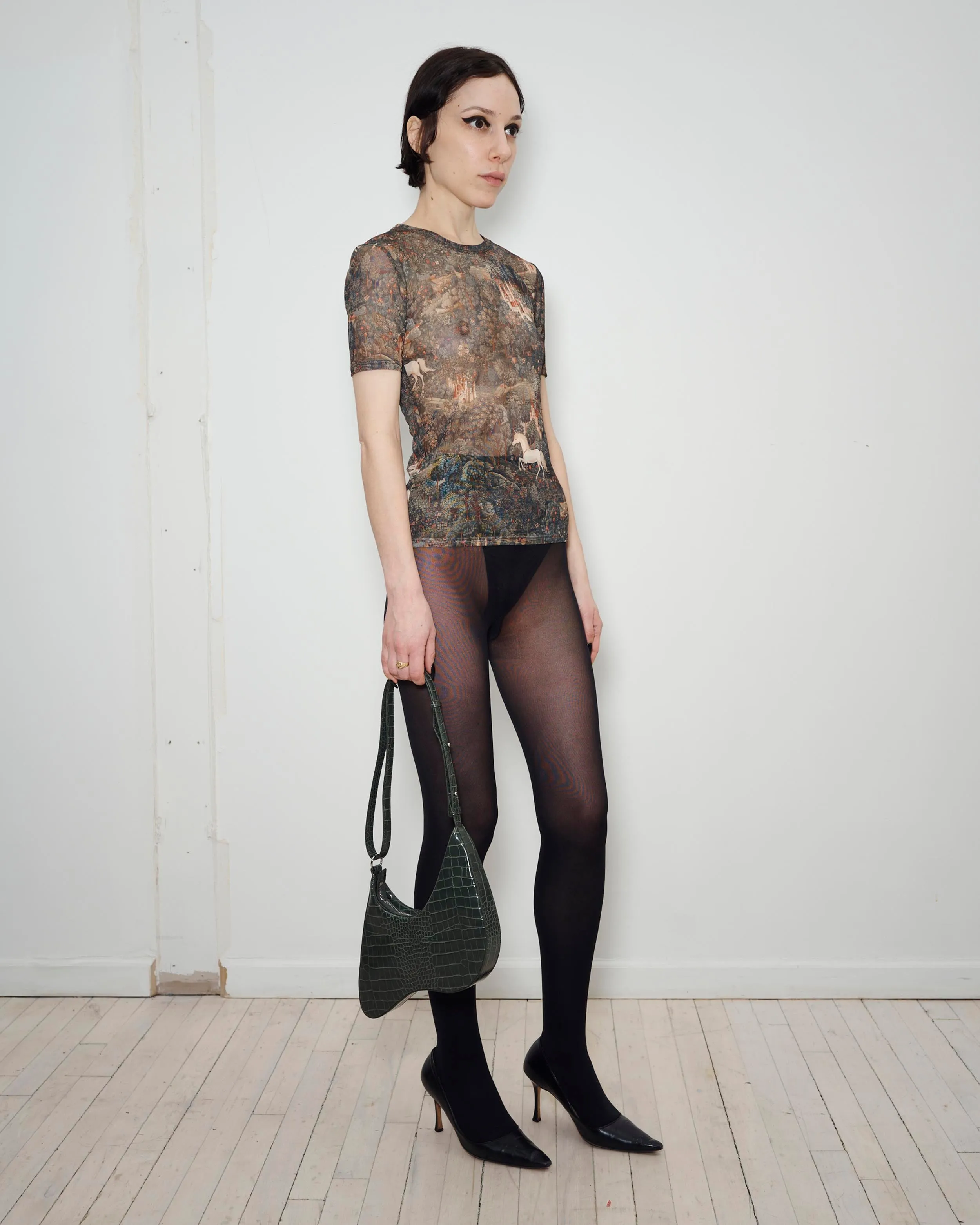 Mesh T-shirt in Unicorns sold by Puppets and Puppets product image thumbnail 2