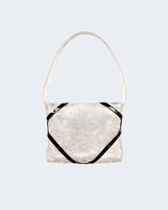 The Pillow Bag in Taupe sold by Puppets and Puppets