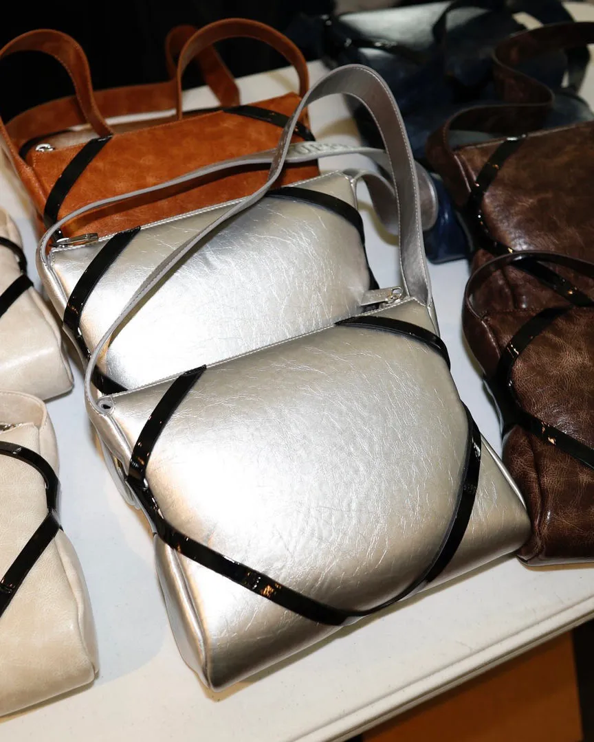 The Pillow Bag in Silver sold by Puppets and Puppets product image thumbnail 2