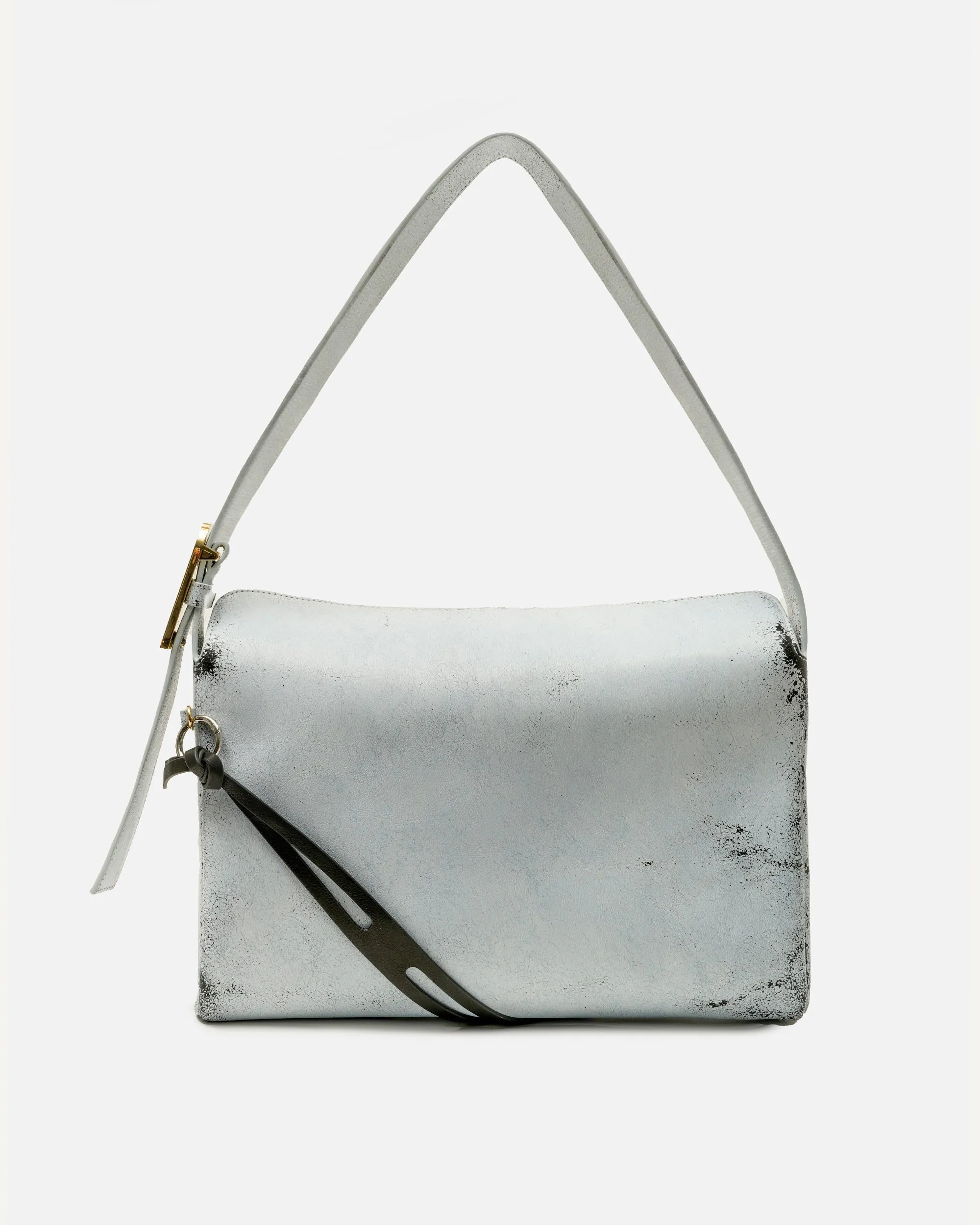 East/West Leather Pillow Bag in White sold by Puppets and Puppets product image thumbnail 3