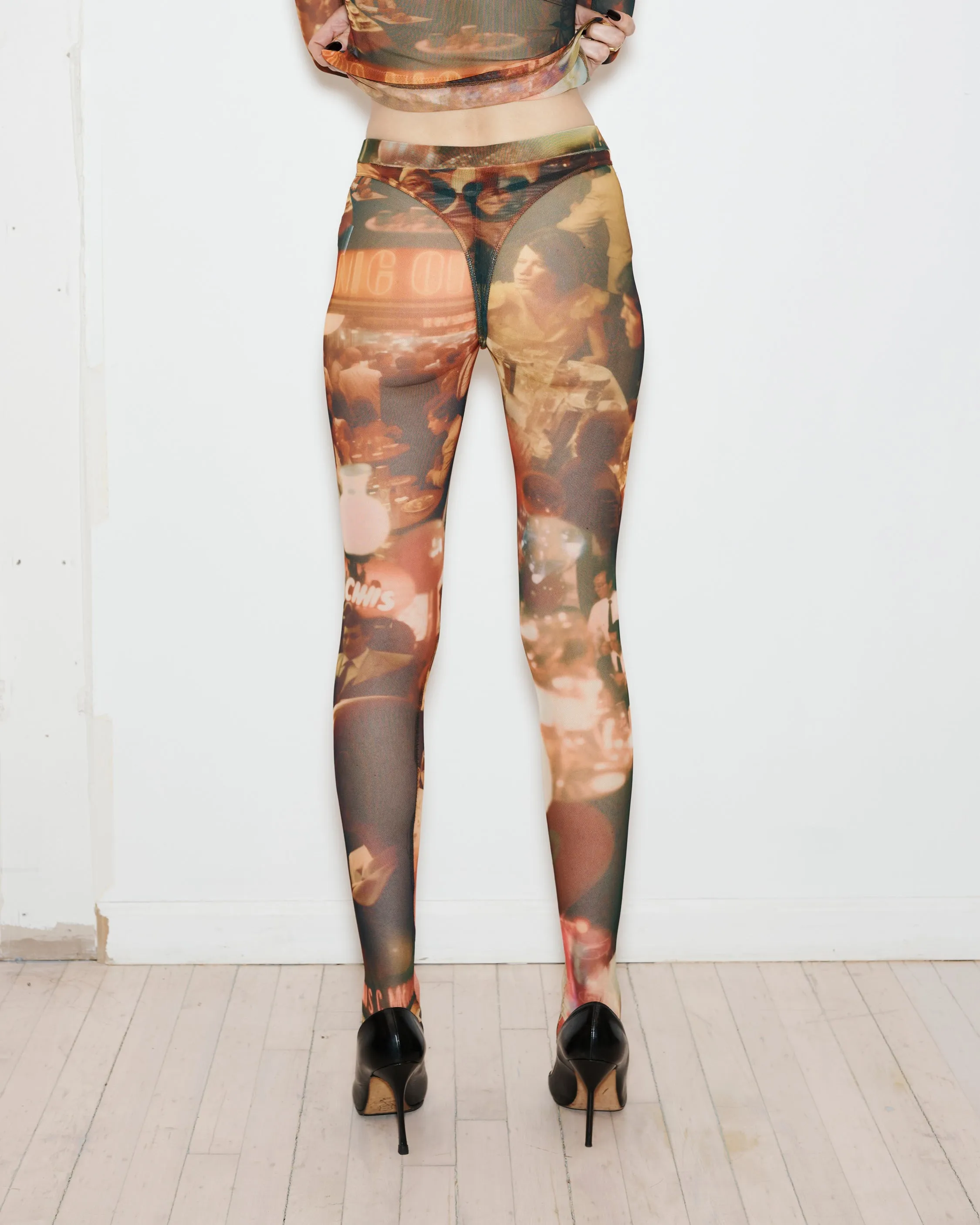 Carly Leggings in Dinner Party sold by Puppets and Puppets product image thumbnail 3