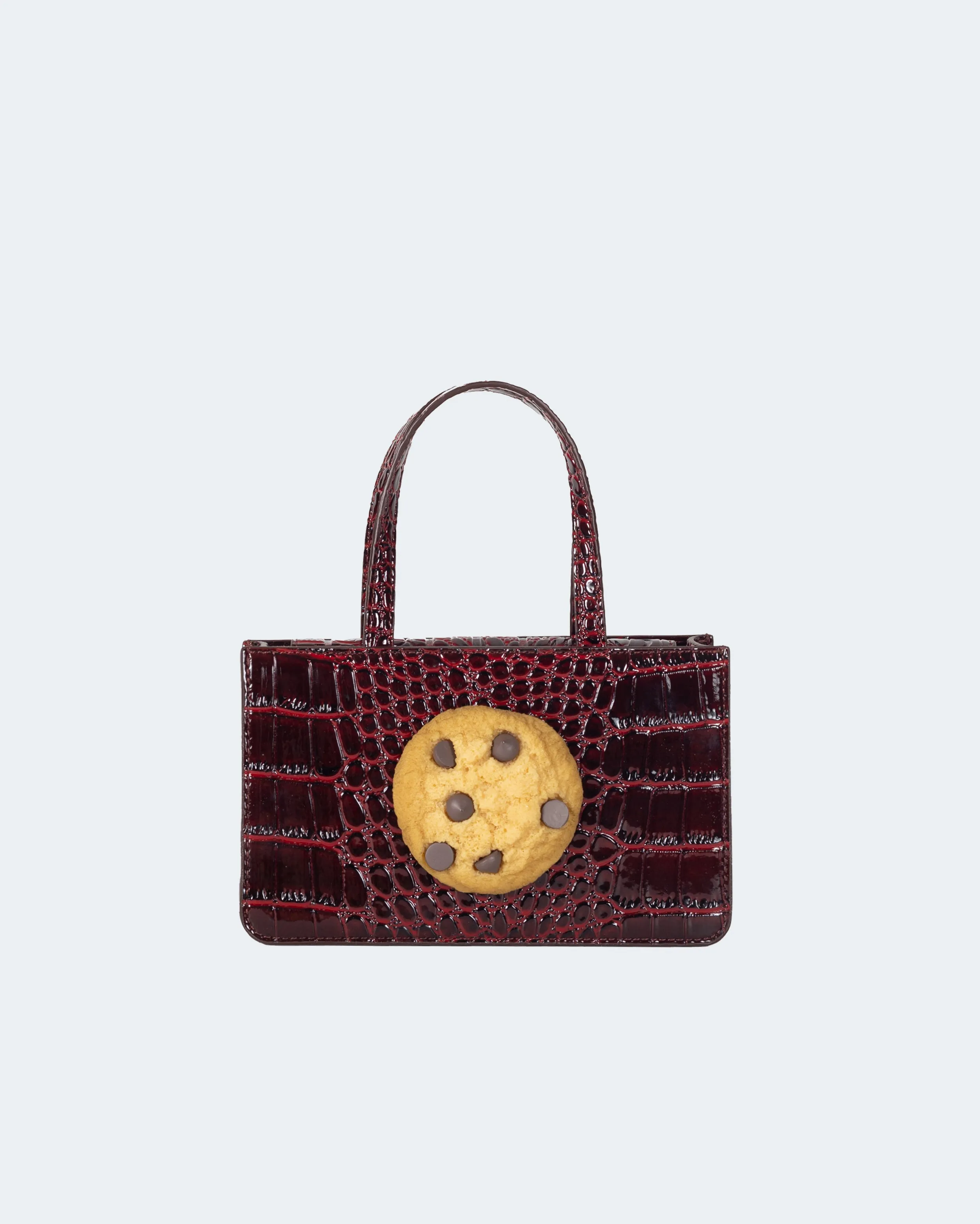 Small Cookie Bag in Merlot sold by Puppets and Puppets