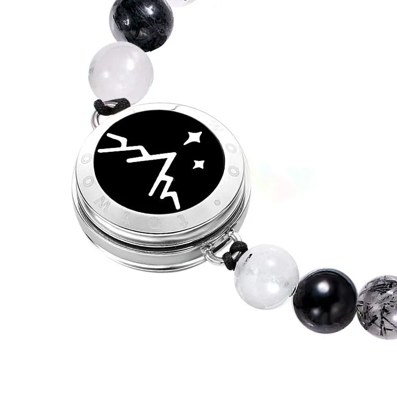 Mountain & Sea Touch Bracelets with Beaded Black Rutilated Quartz sold by Totwoo product image thumbnail 5