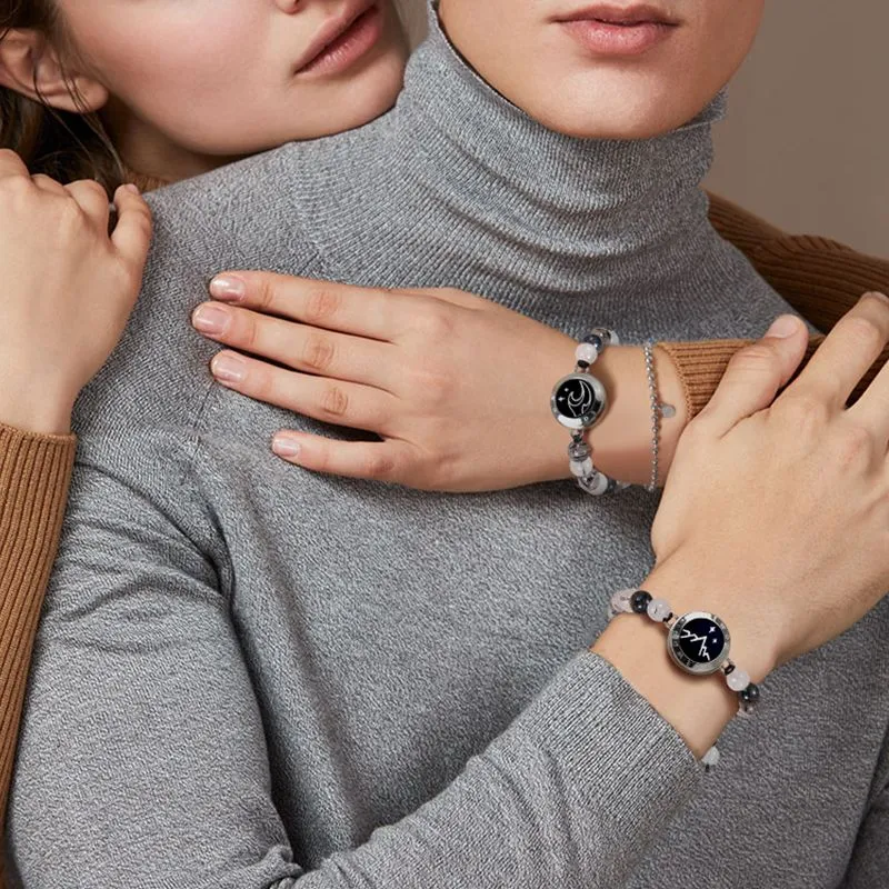 Mountain & Sea Touch Bracelets with Beaded Black Rutilated Quartz sold by Totwoo product image thumbnail 4