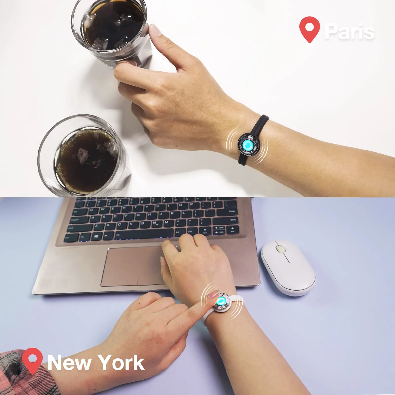 Candy Wave Touch Bracelets (Black+White) sold by Totwoo product image thumbnail 3